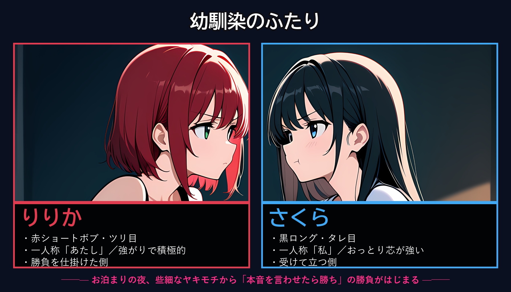 【百合バトル/キャットファイトCG集】幼馴染バトル〜どっちが先に本音を漏らすか〜 全256P