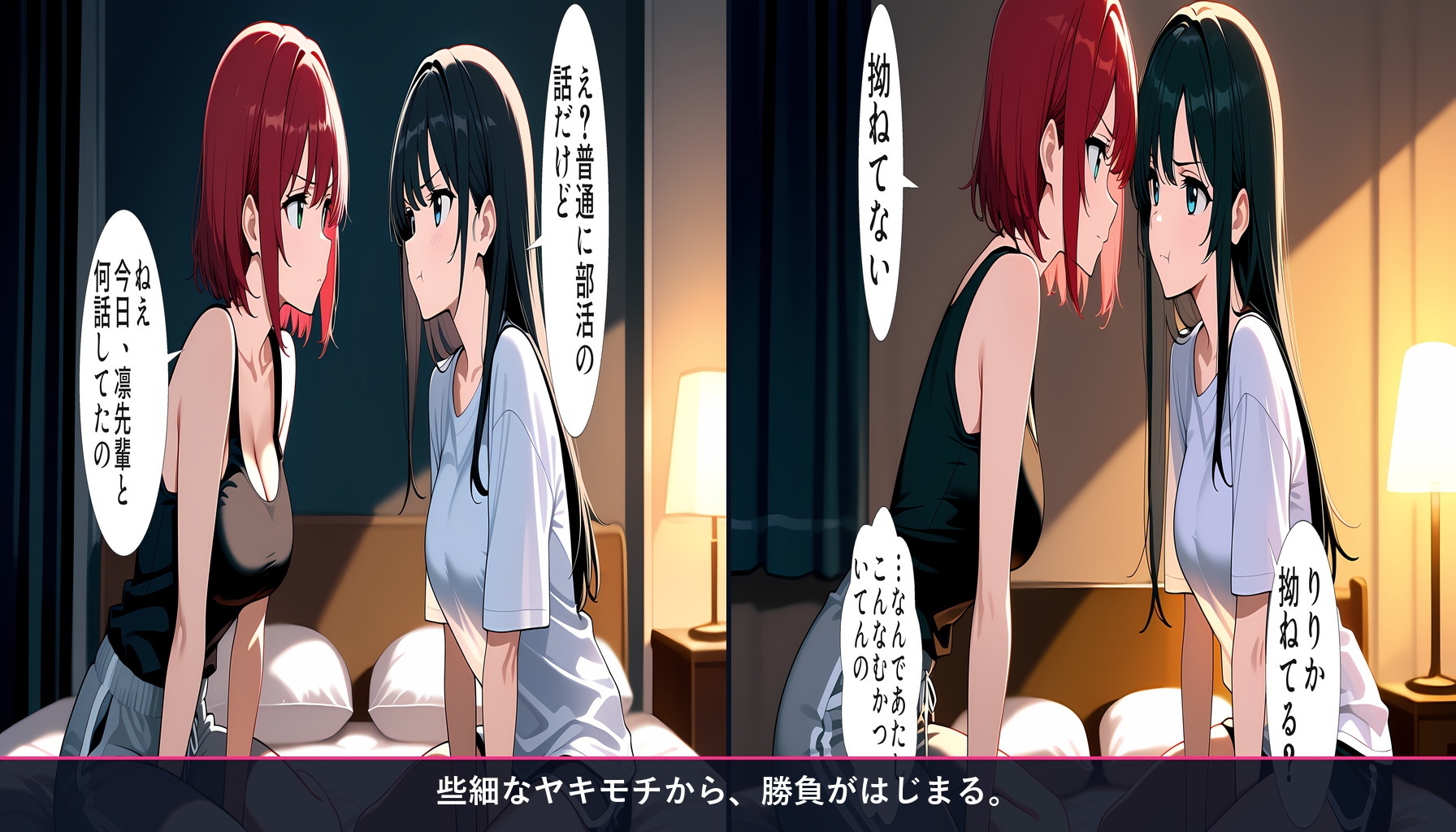 【百合バトル/キャットファイトCG集】幼馴染バトル〜どっちが先に本音を漏らすか〜 全256P
