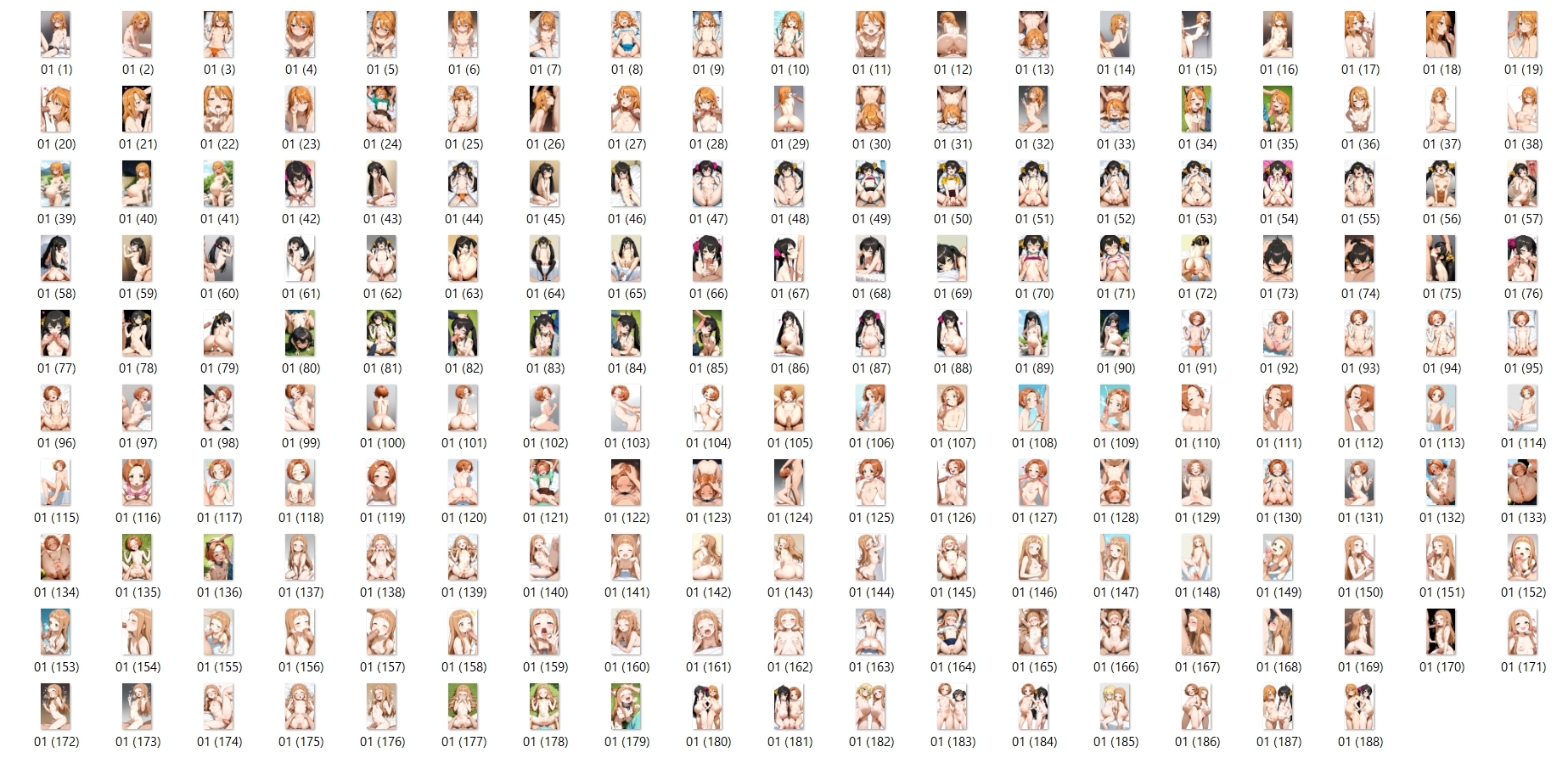 【男性器あり】4キャラ イラスト集 400P