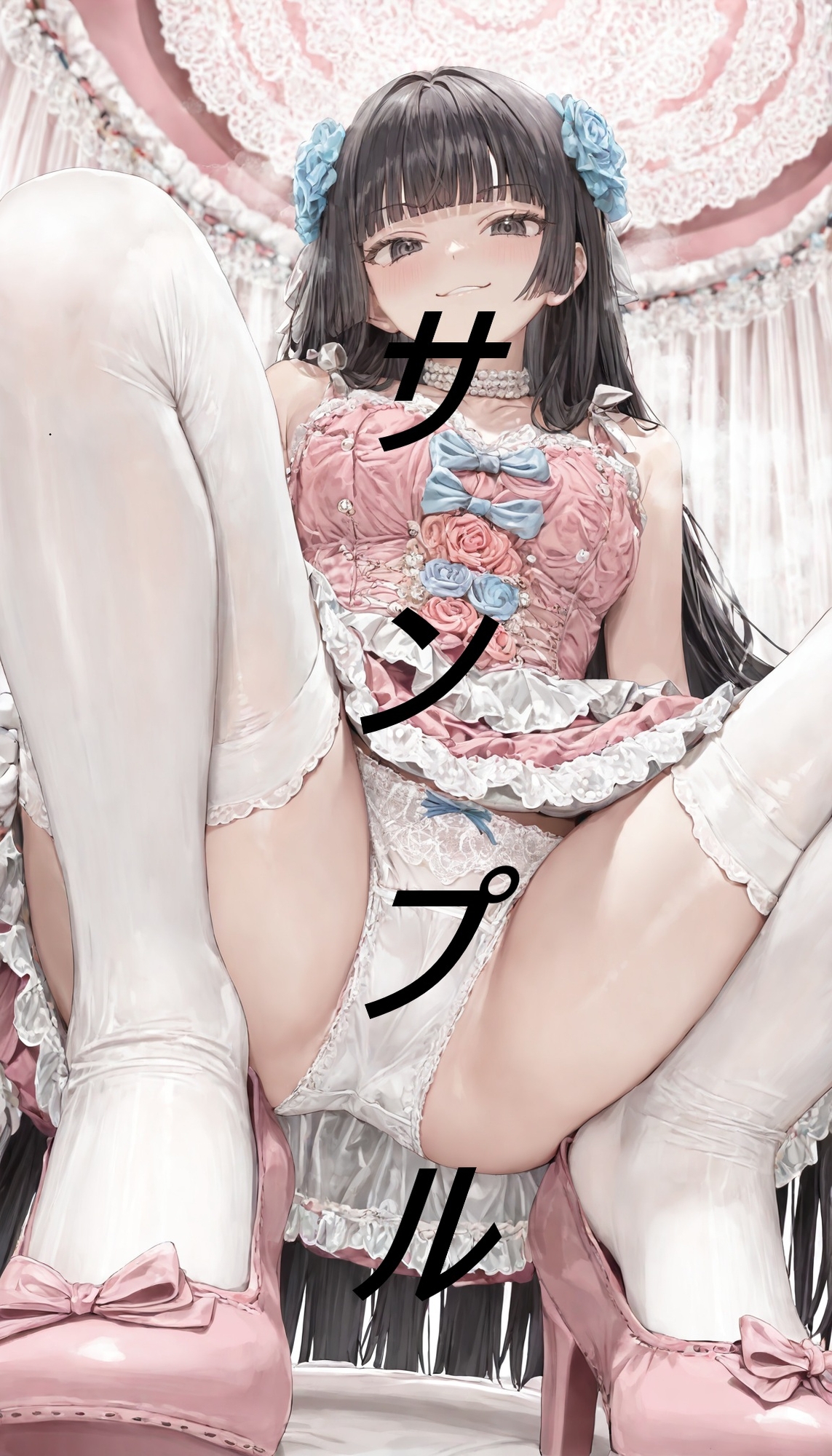 黒髪姫カット姫に見下される画集