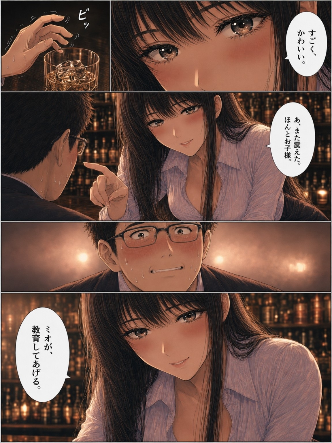 ガールズバーの美女にお子様扱いされて理性を溶かされた夜 ～冷酷な絶対支配 ミオ編～【精神支配・言葉責め・貢ぎマゾ】