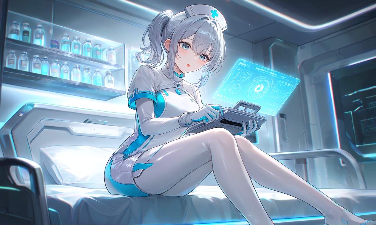 【AIイラスト集】サイバーナース美少女〜魅惑の近未来ナースファッション〜