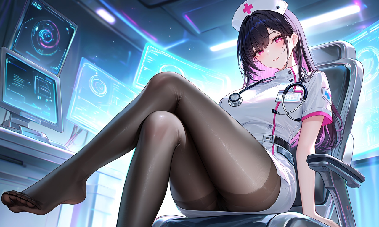 【AIイラスト集】サイバーナース美少女〜魅惑の近未来ナースファッション〜
