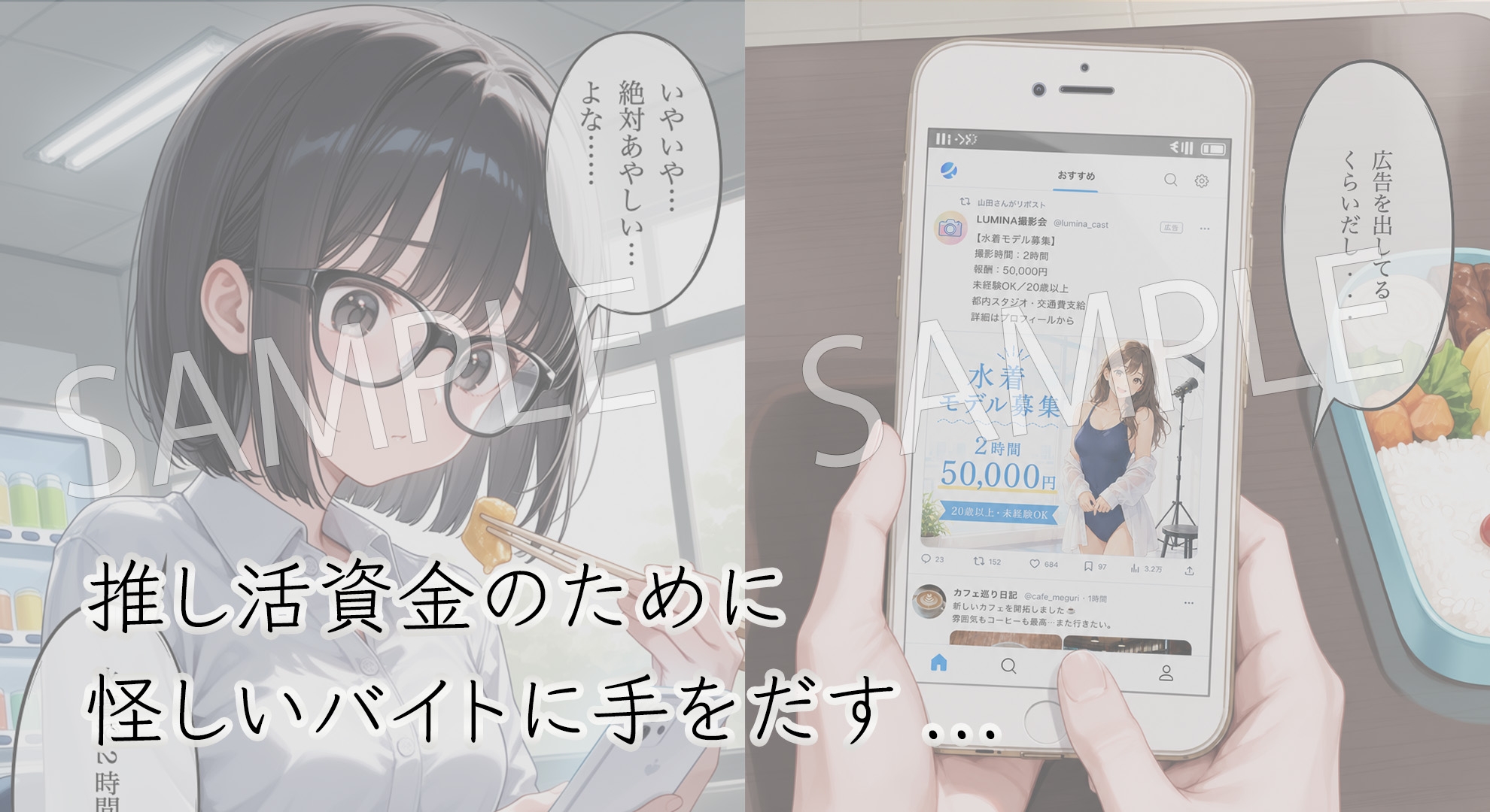 推し活OLの秘密の裏バイト 〜撮影の続きは、口内射精〜 【前編】