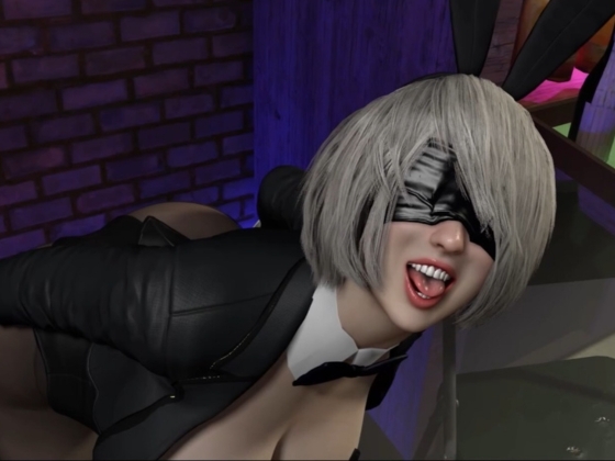 【2B×バニー】夜Barで2Bバニーパラダイス!
