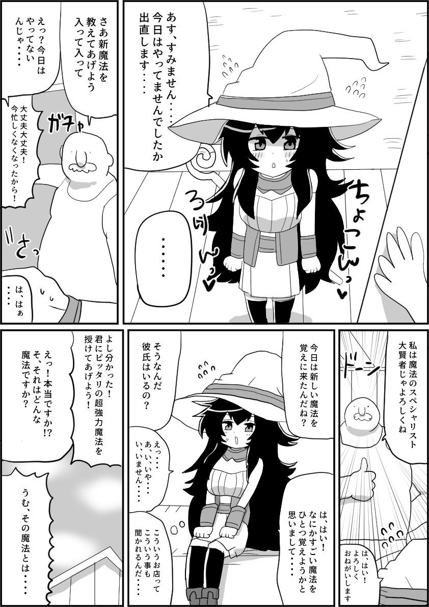 魔法使いエーミア セクハラ詐欺魔法店に騙される ～ぽんこつ魔法使いと剣士さんifシリーズ(2)～