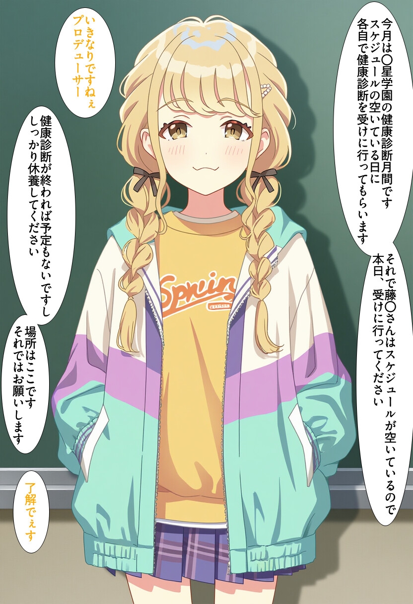 藤〇ことね 健康診断