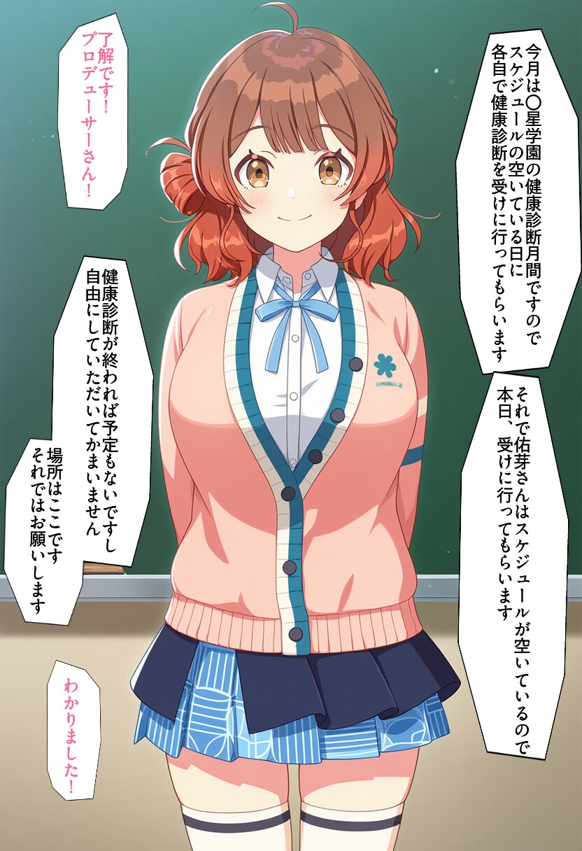 花〇佑芽 健康診断
