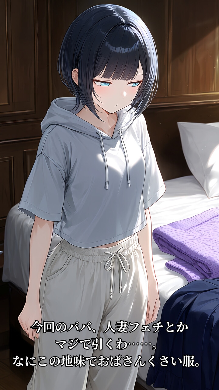 クールな幼馴染がレース下着でIカップ爆乳淫乱人妻に変身する話