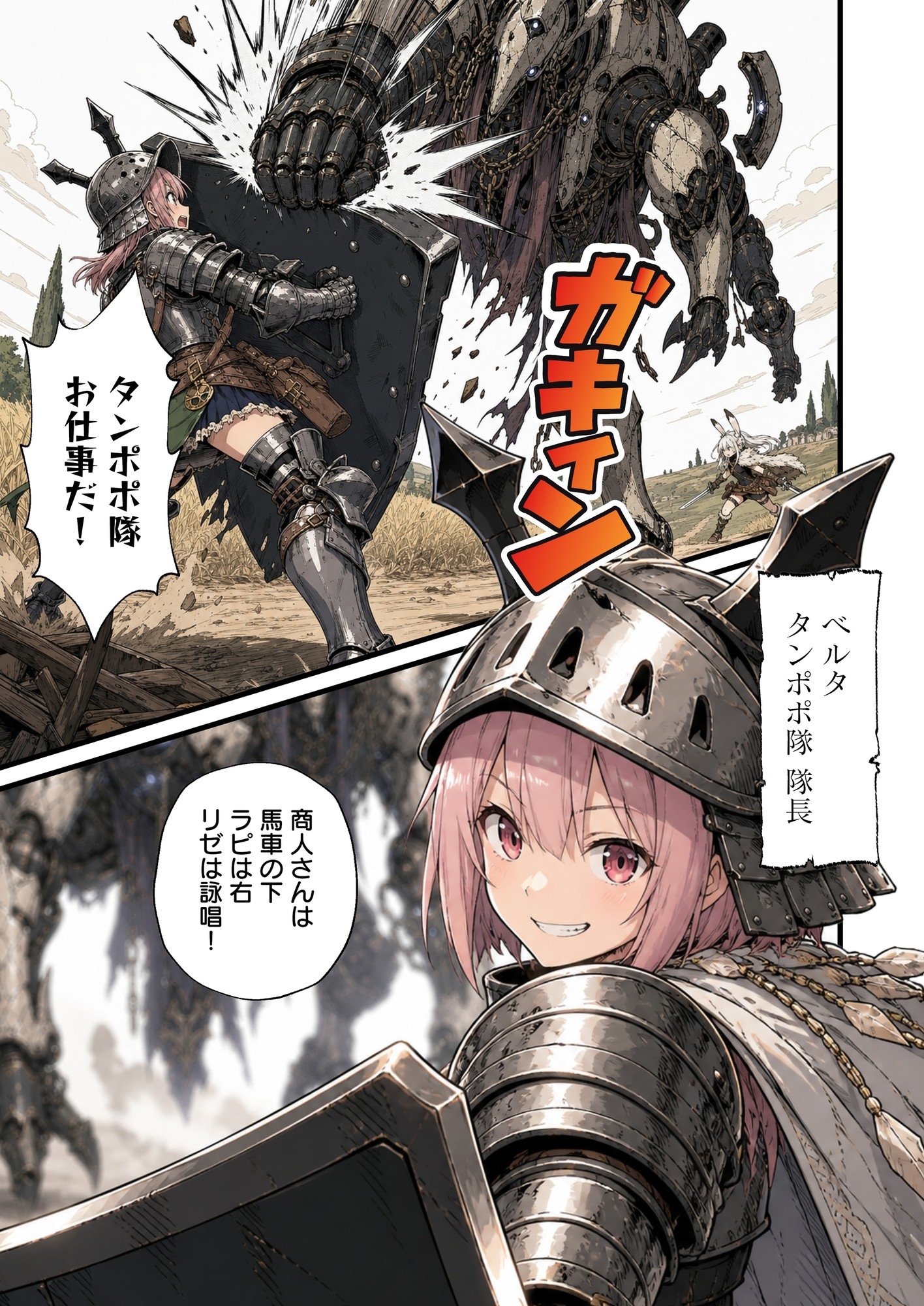 暗黒騎士は敵を十個褒めないと聖剣を抜けない