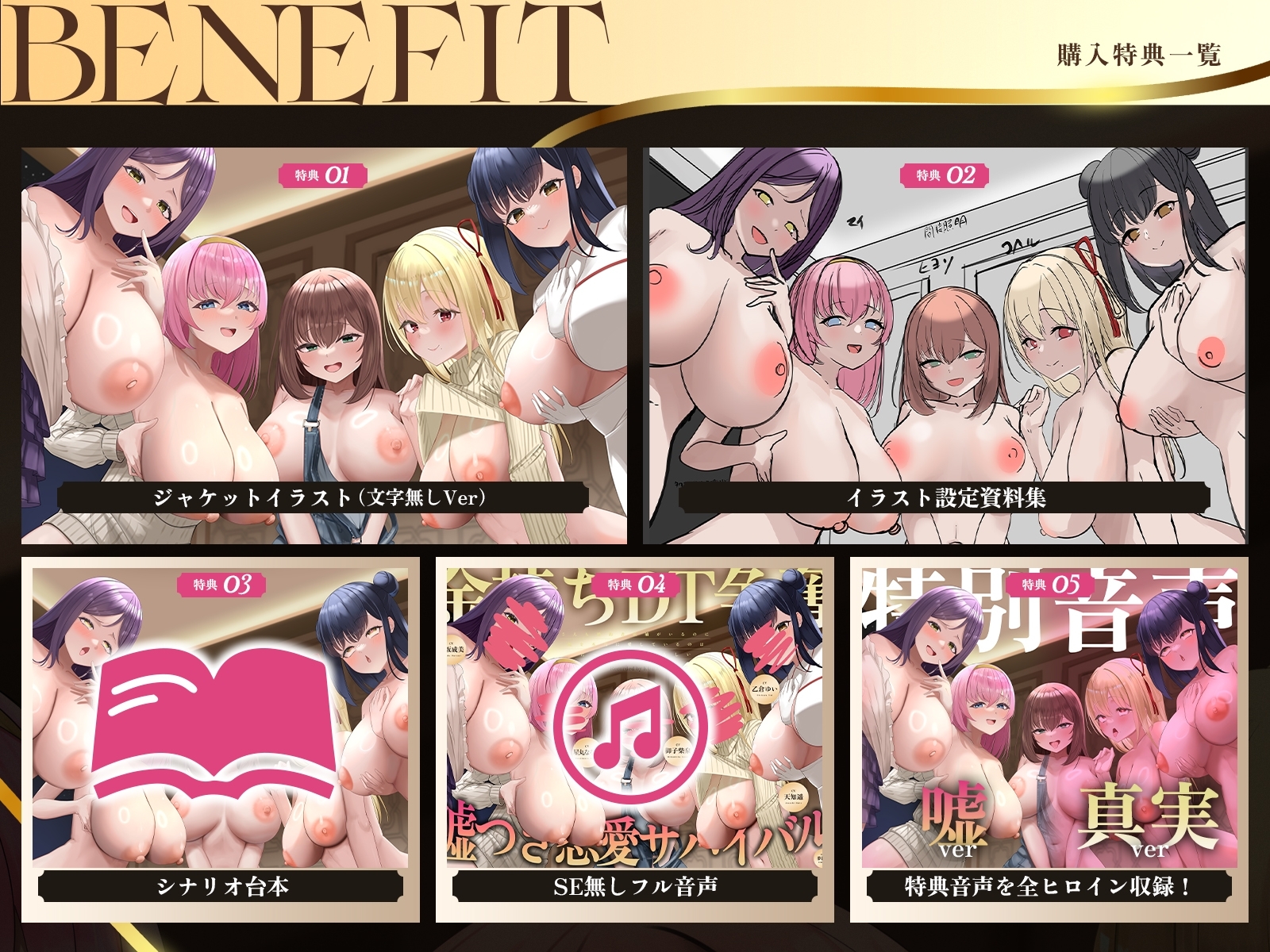 【早期特典】【5時間x5人】金持ちDT争奪♡嘘つき恋愛サバイバル～5人も婚約者候補がいるのに俺を本当に愛しているのは、たった1人だけらしい～