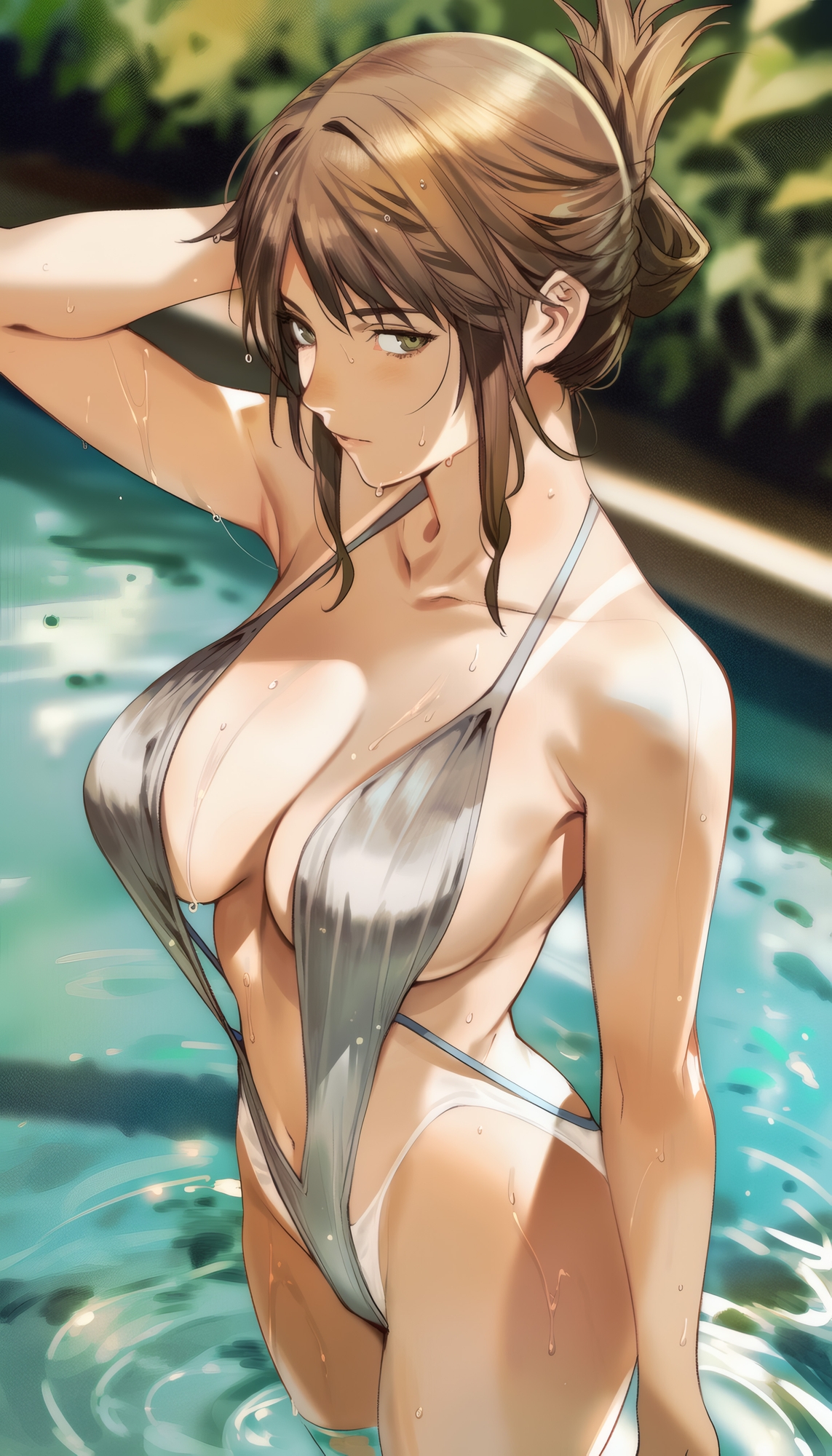スリングショット水着画像集 4K 相当縦型149枚