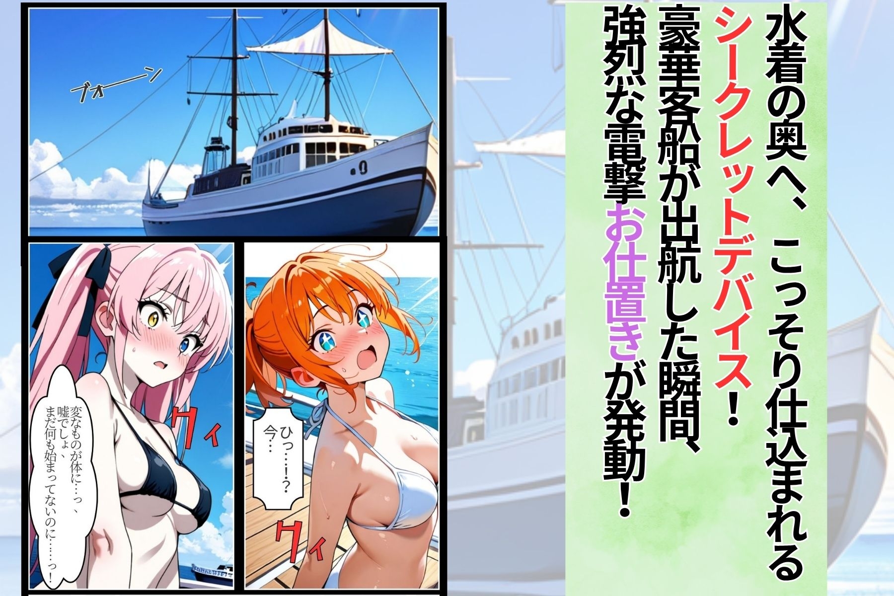 野外クルーザーで生配信したらダブルで雌堕ちさせられました