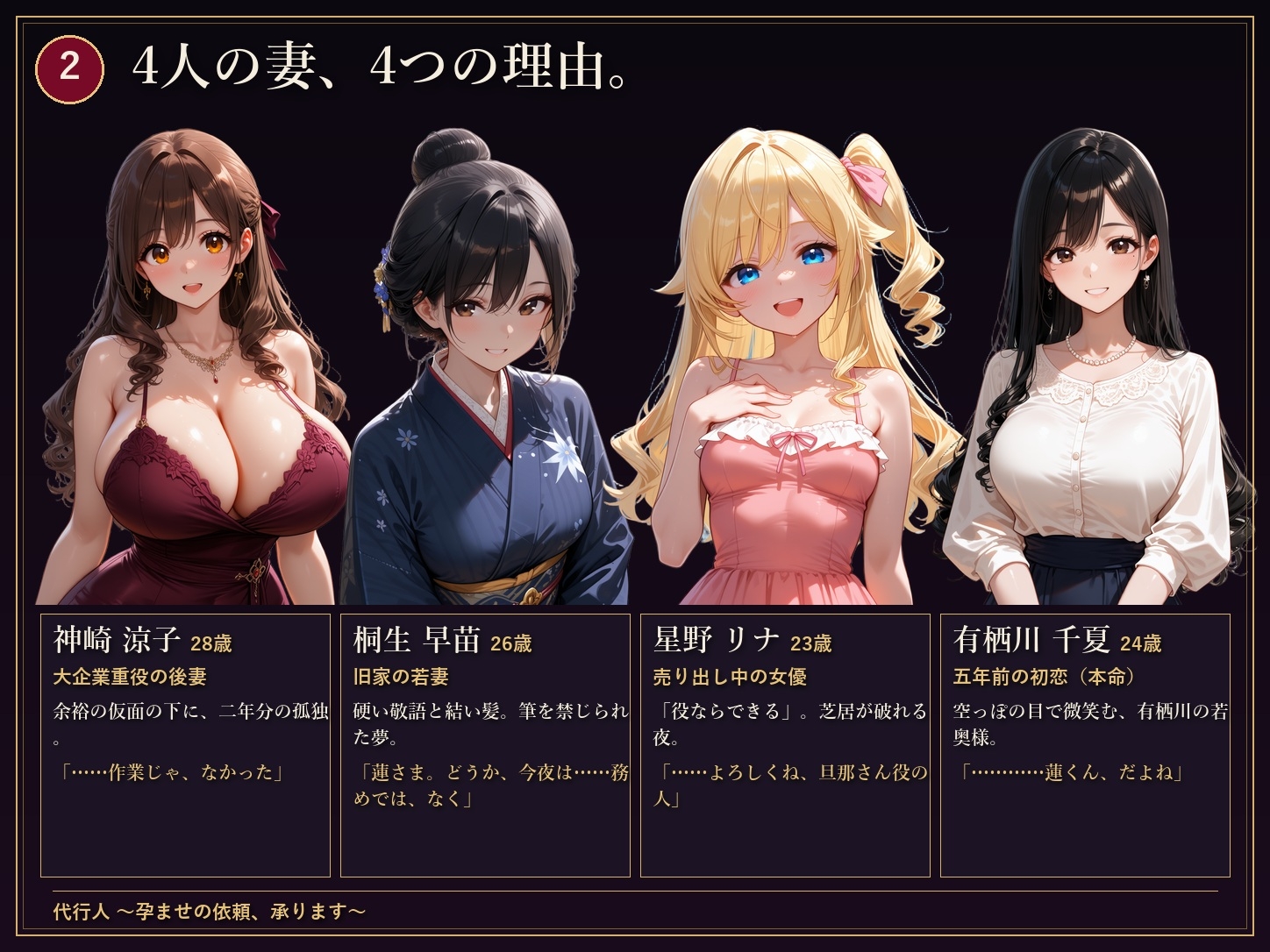 代行人 〜孕ませの依頼、承ります〜