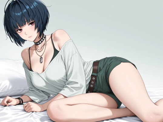 白と黒 ― 武○妙 AI Illustration Collection ―