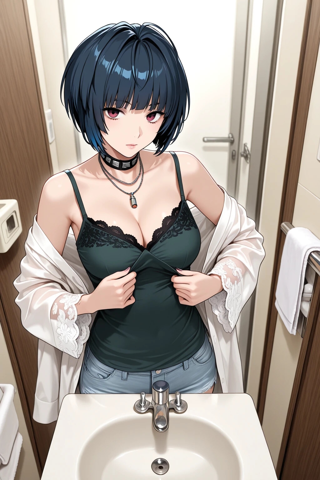 白と黒 ― 武○妙 AI Illustration Collection ―