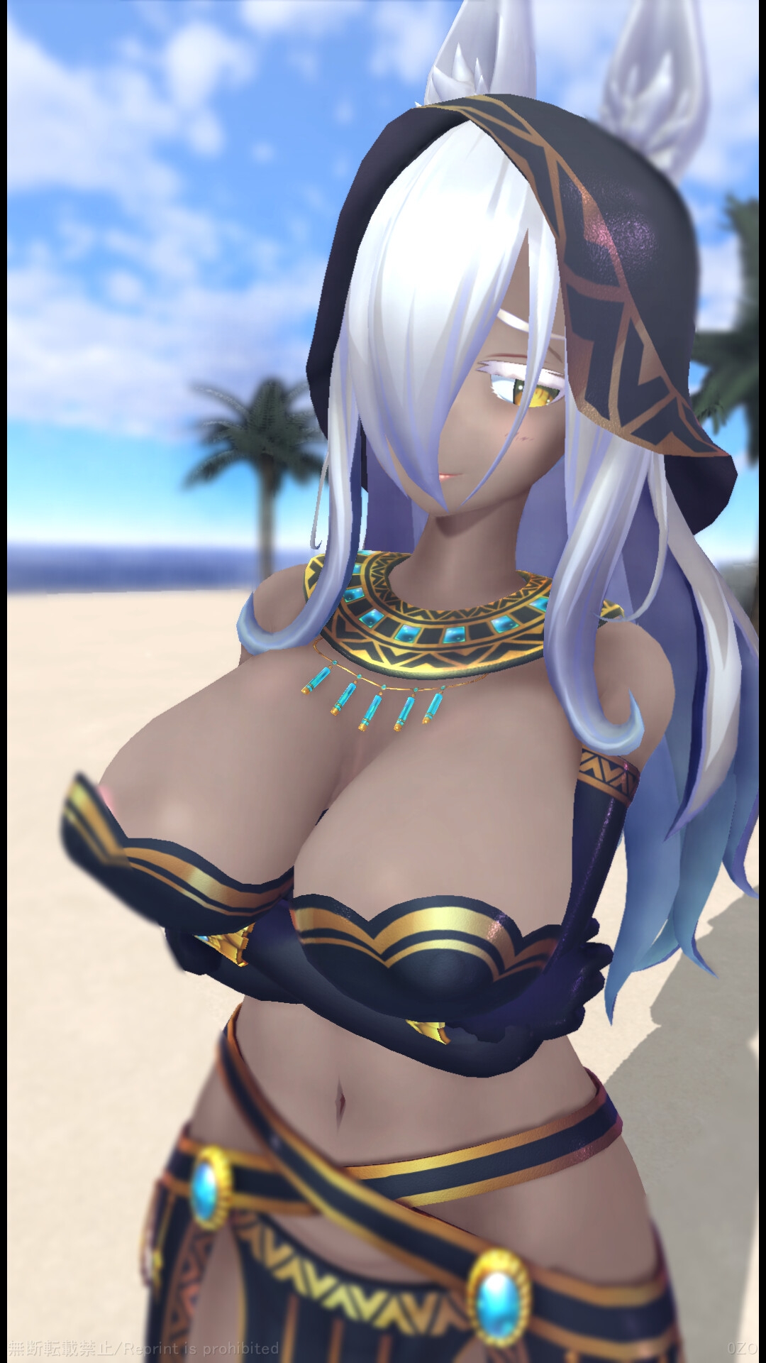 オイルを塗るだけ(エジプト娘)