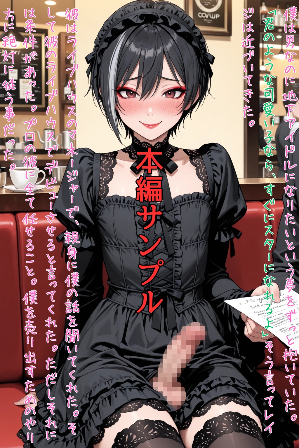 Sissy Captions Mな男の娘のシシーキャプション集9 地下アイドルの男の娘 夢を叶える代償に… 僕は彼の言いなりになった…