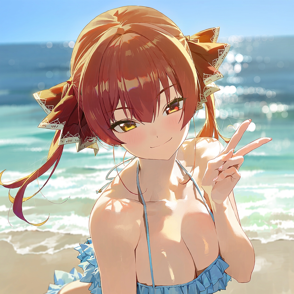 ホ◯ライブ 宝鐘マ◯ン 高解像度グラビアイラスト集