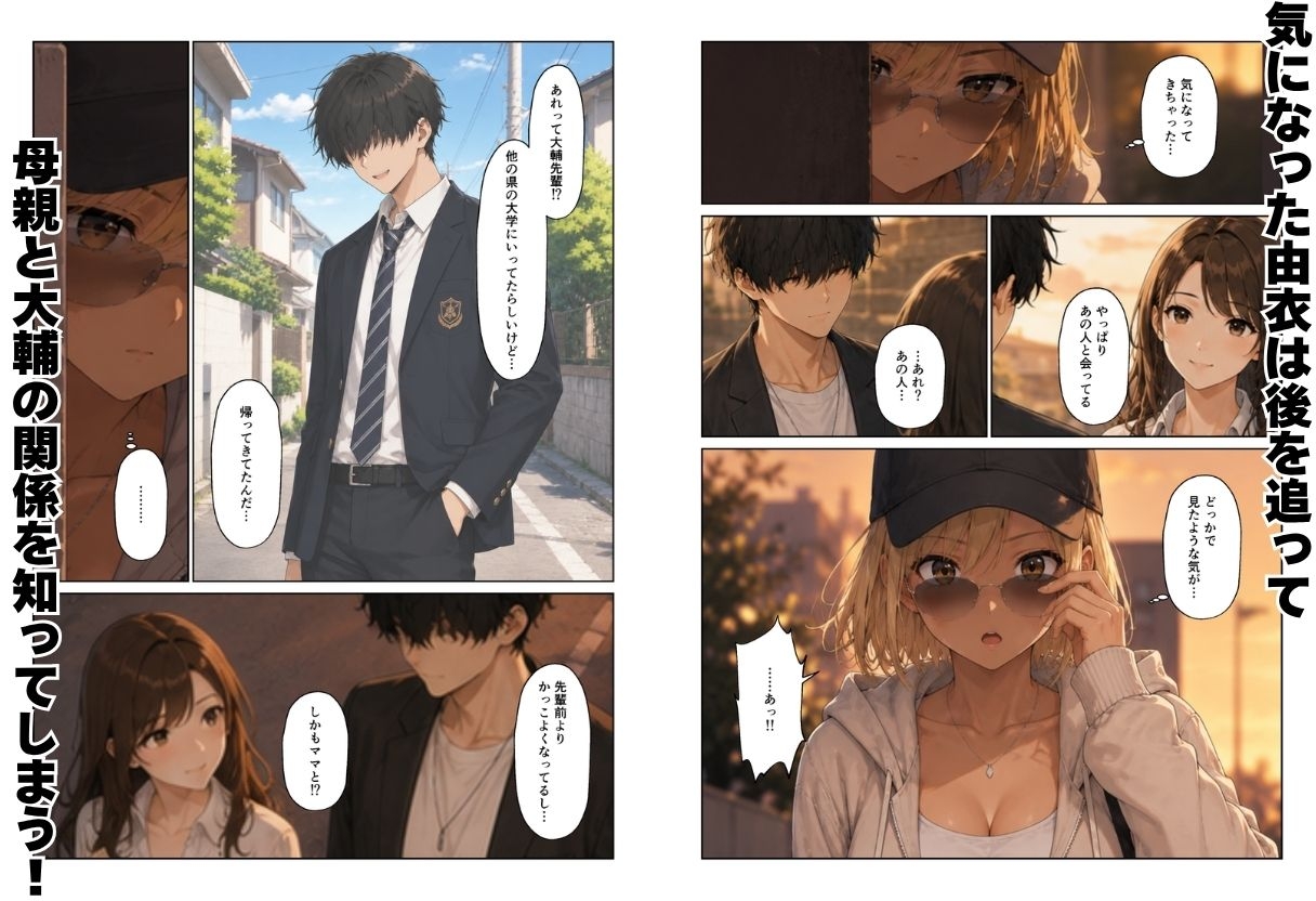ギャル&人妻 母娘丼 バ先の人妻とエッチな関係になったらギャル娘ともセックスできてハーレムになった話