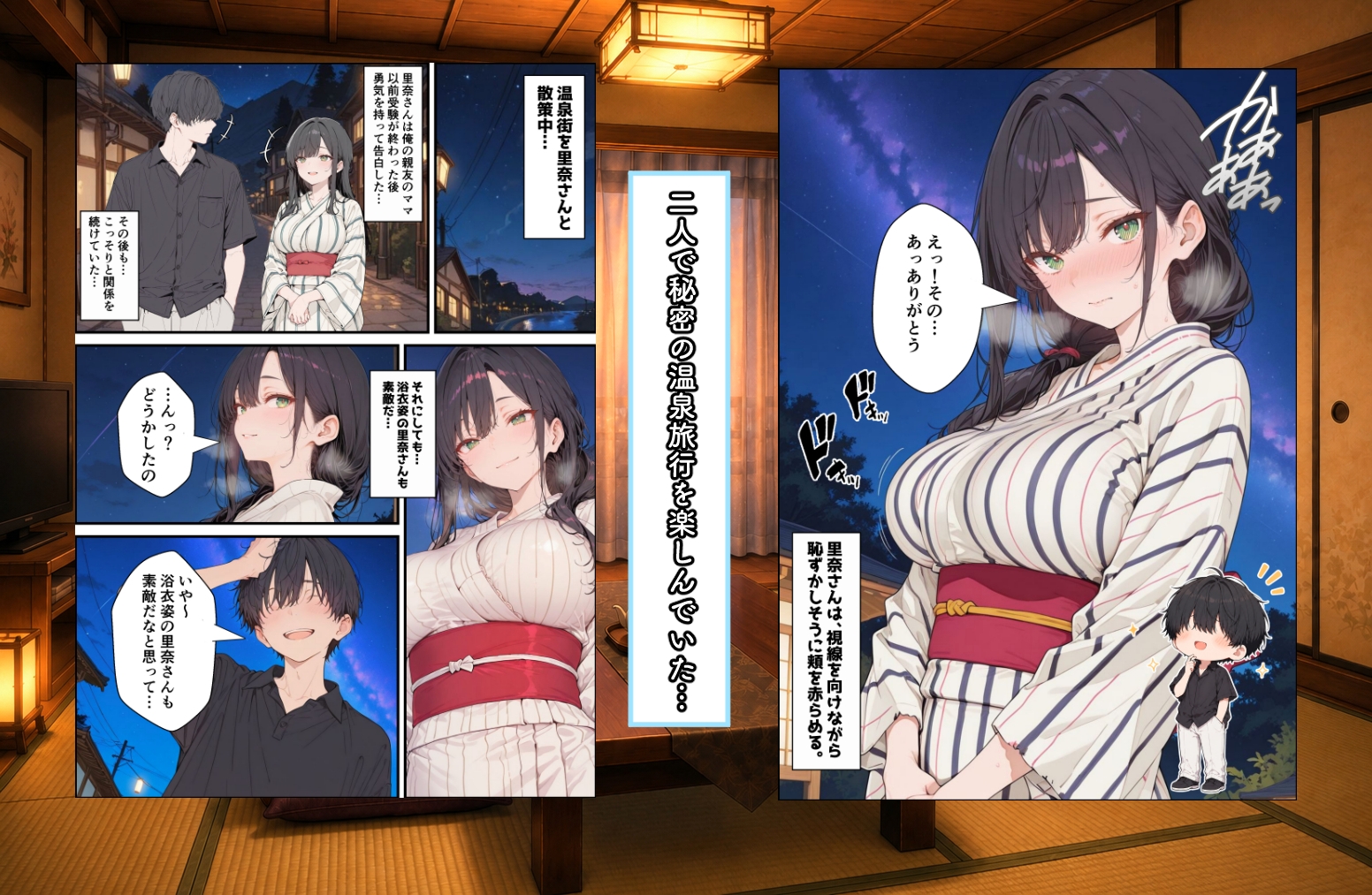 親友のママに欲情しちゃった僕は土下座して膣内射精させてもらいました 2 ~ 秘密の温泉旅行 ~