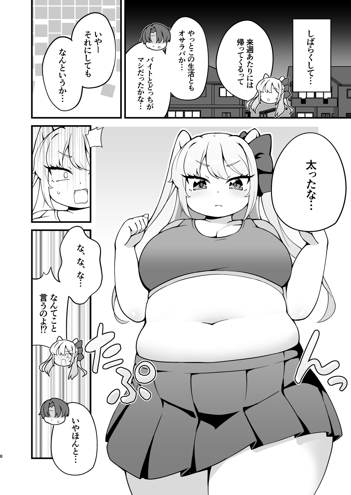 ぽっちゃり彼女-ツンデレ幼馴染