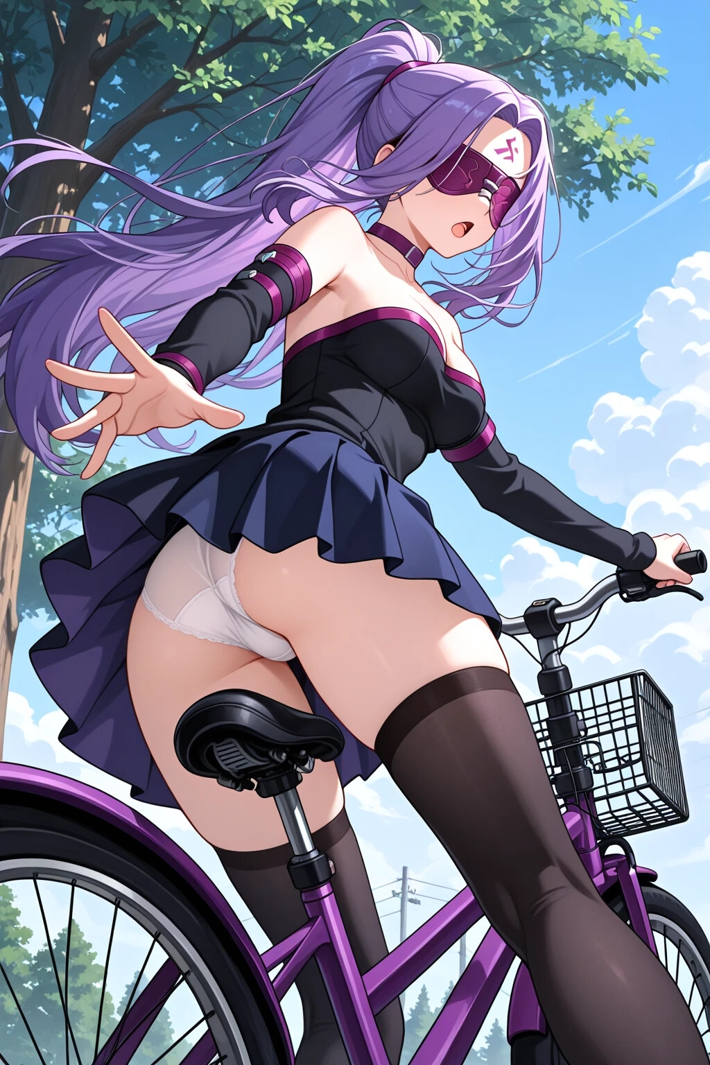 むらさきのエッチなお姉さんは自転車に乗りたい