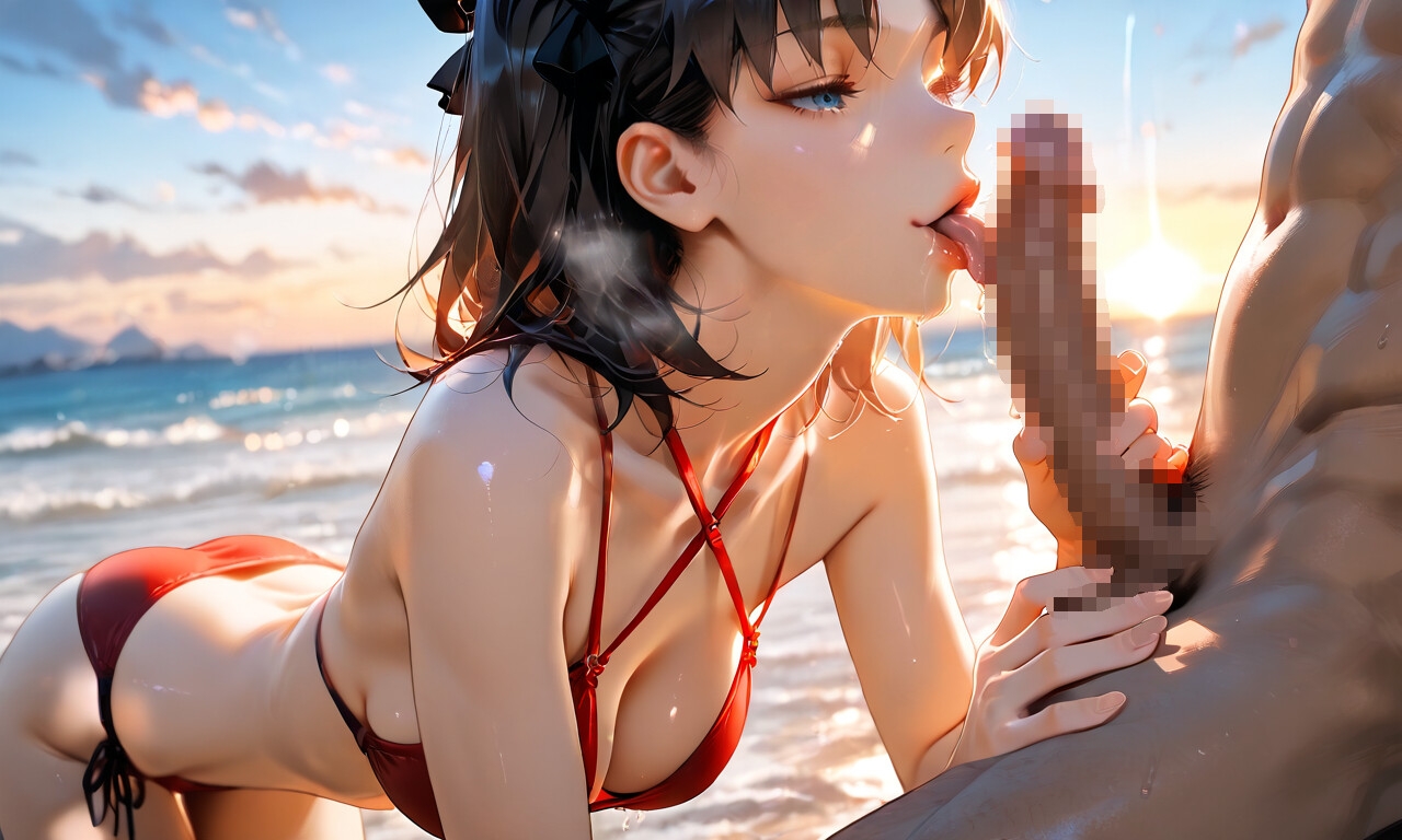 没落魔術師 遠坂さん 夏だから全て開放しちゃいました