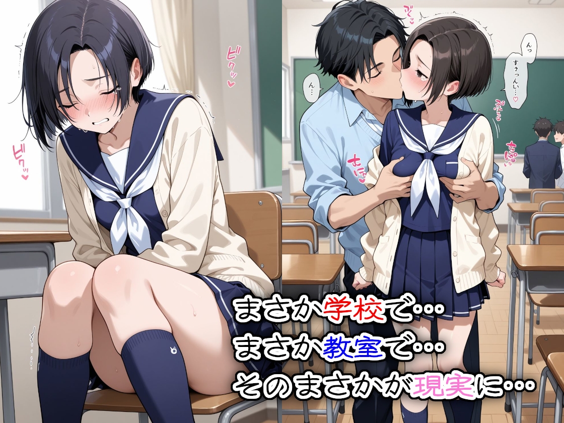放課後の教室で、みんなにレ〇プされました ラブプ〇ス 小〇川凛子