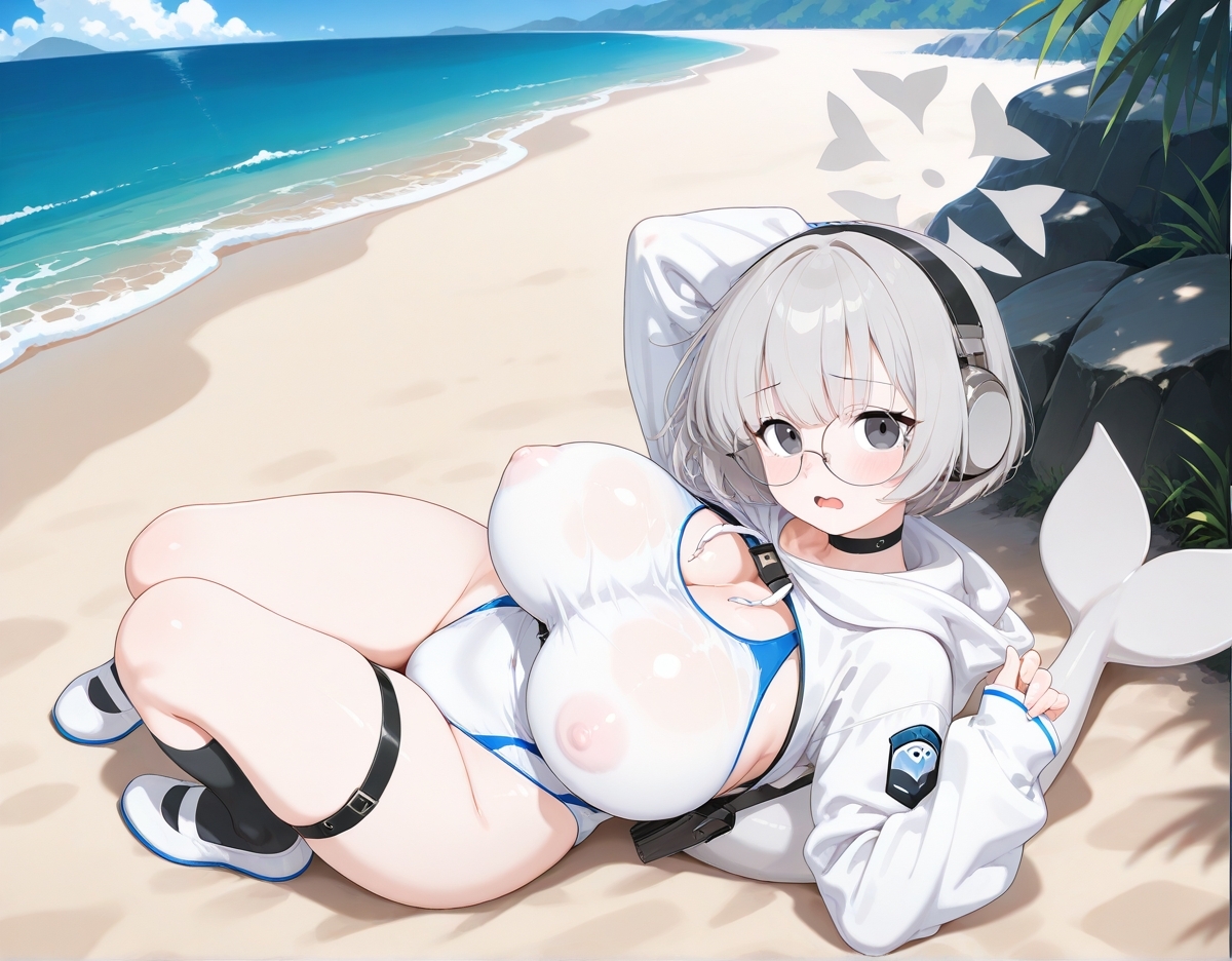 ブ〇ーア〇カイブ 淵上コ〇ネと海辺えっち