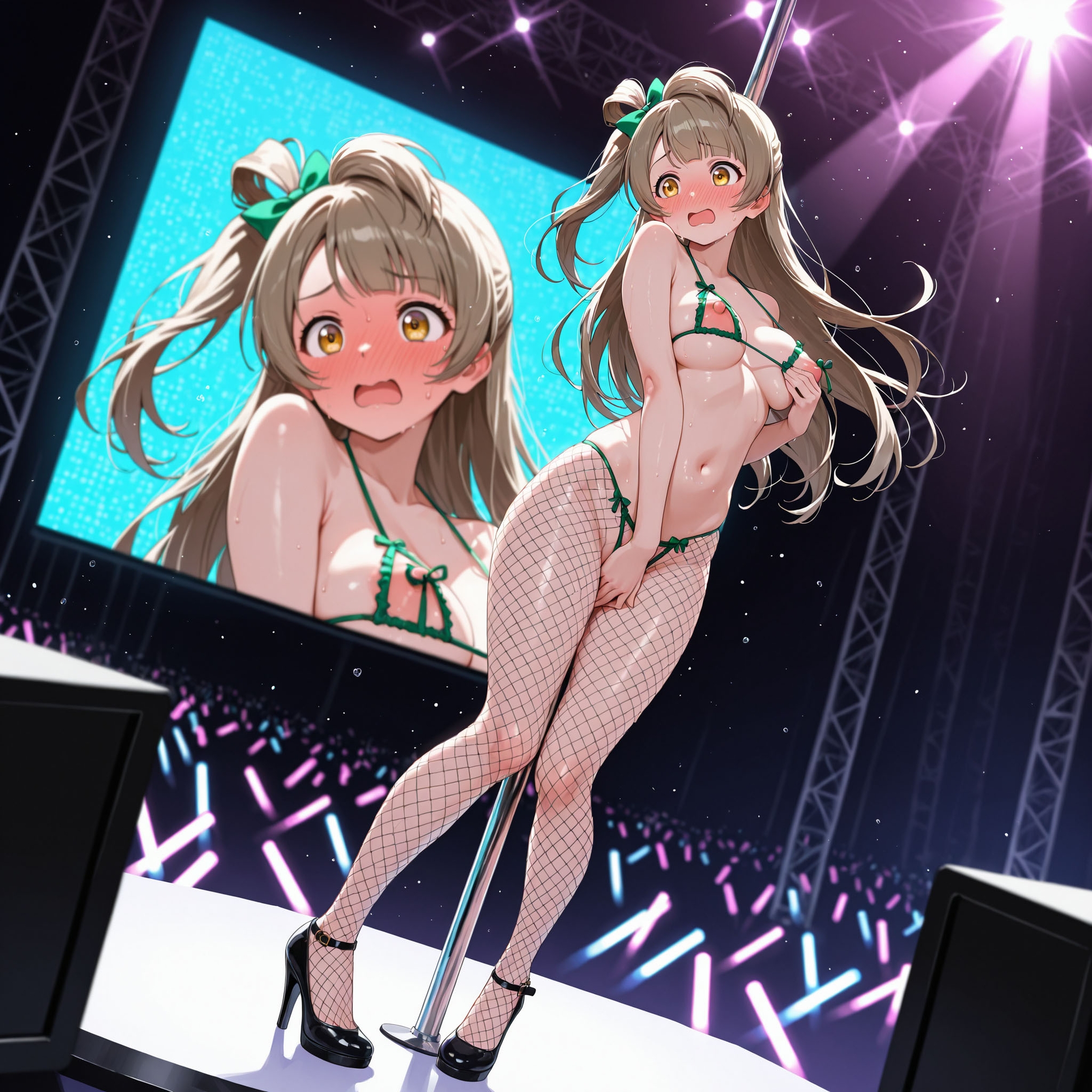 恥ジライブ!! ポールダンス 穂○果・絵○・こ○り