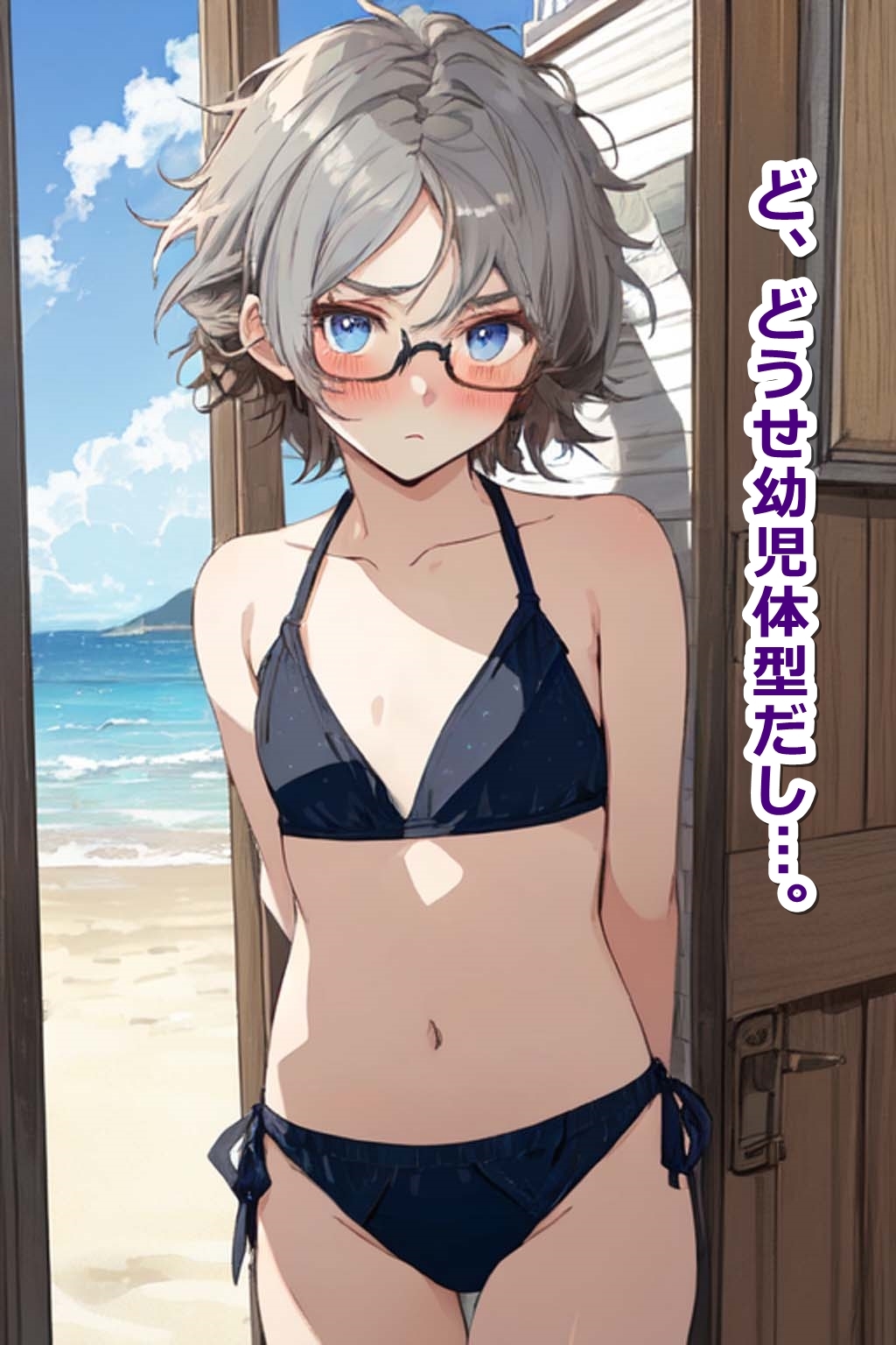 ボーイッシュなボクっ娘同級生と海水浴―たくさん泳いだ後はまっすぐ帰る?帰らない?―