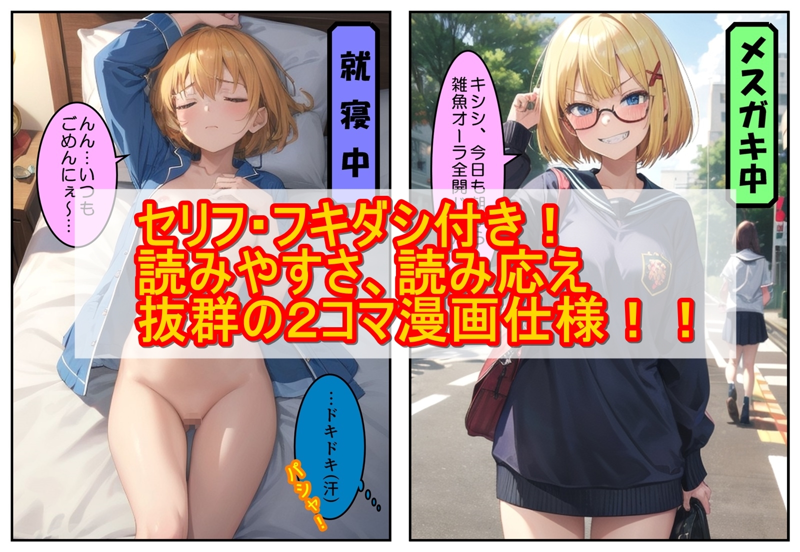 どんなに生意気なメス〇キ女子でも寝ているときの寝顔は天使