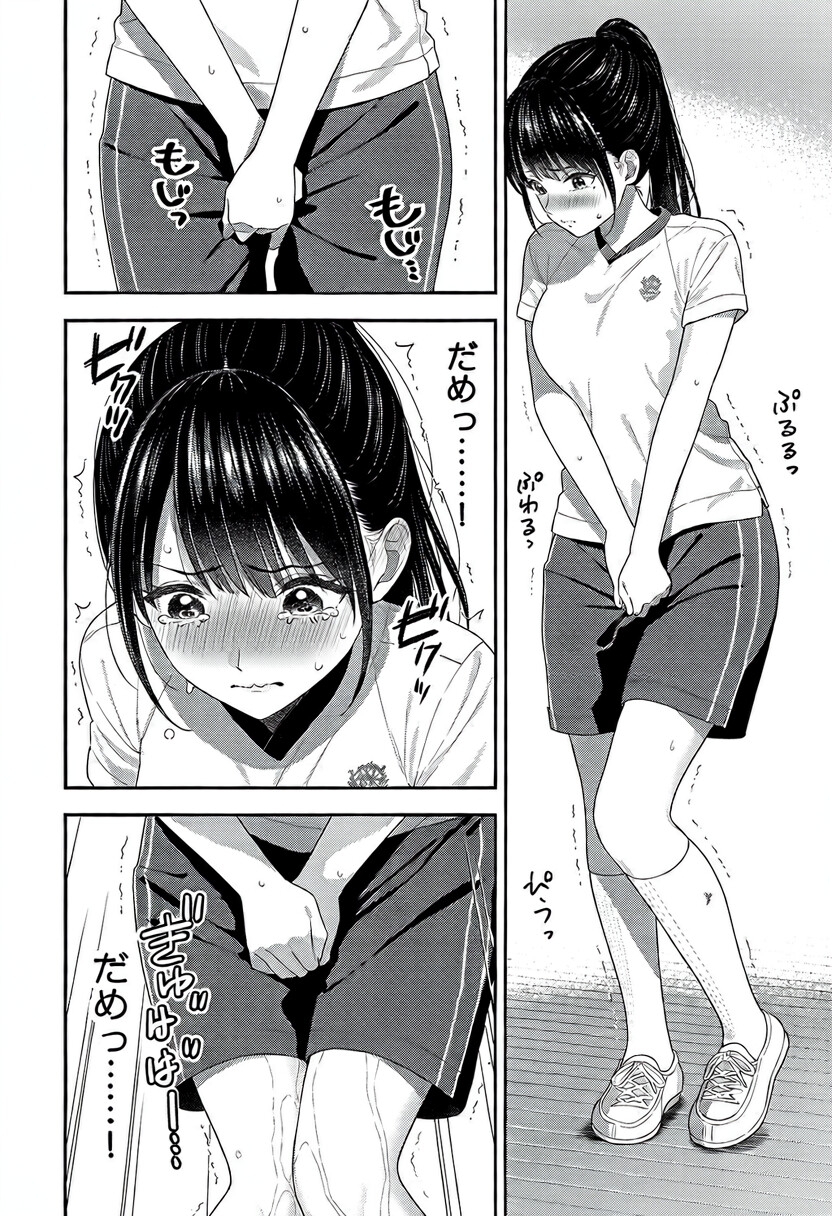 1ページお漏らし漫画まとめ ～いろんなシチュエーションでお漏らし～ 全56枚 (aiイラスト)