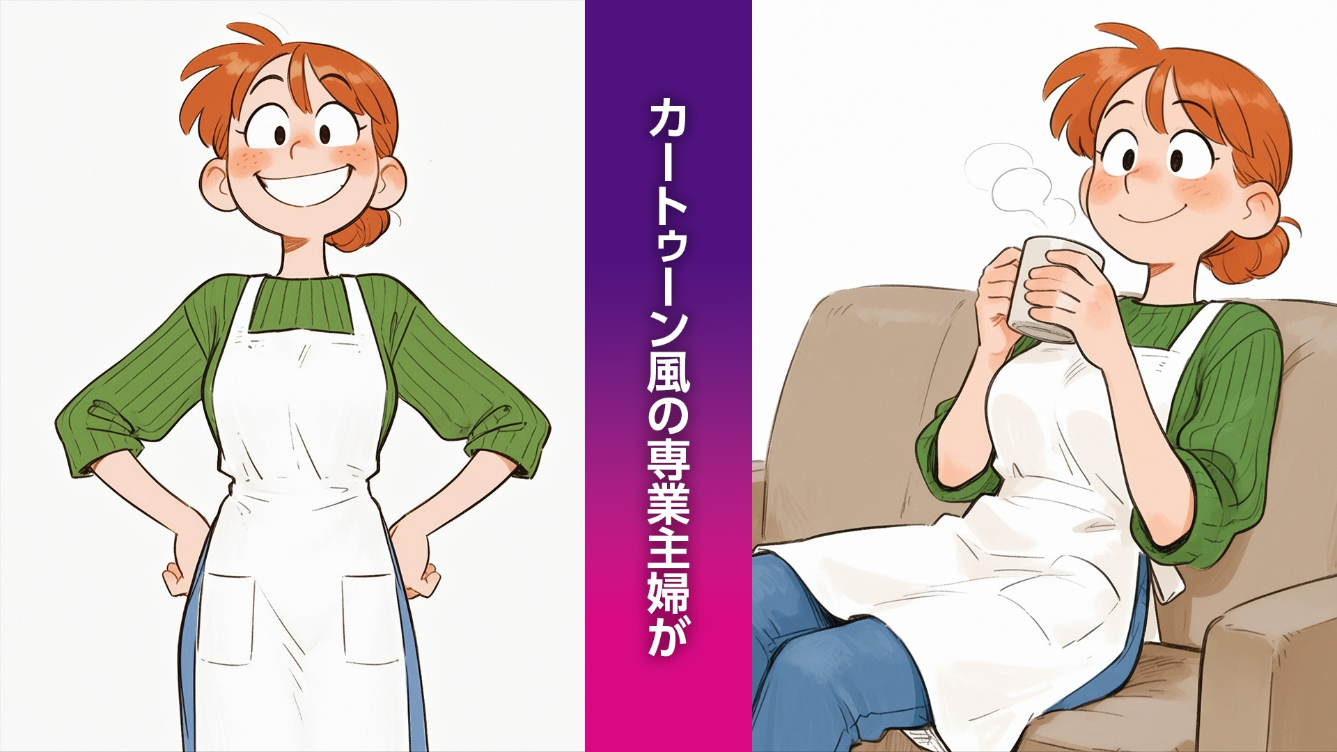 カートゥーン風専業主婦 紳士向けイラスト集(135枚)
