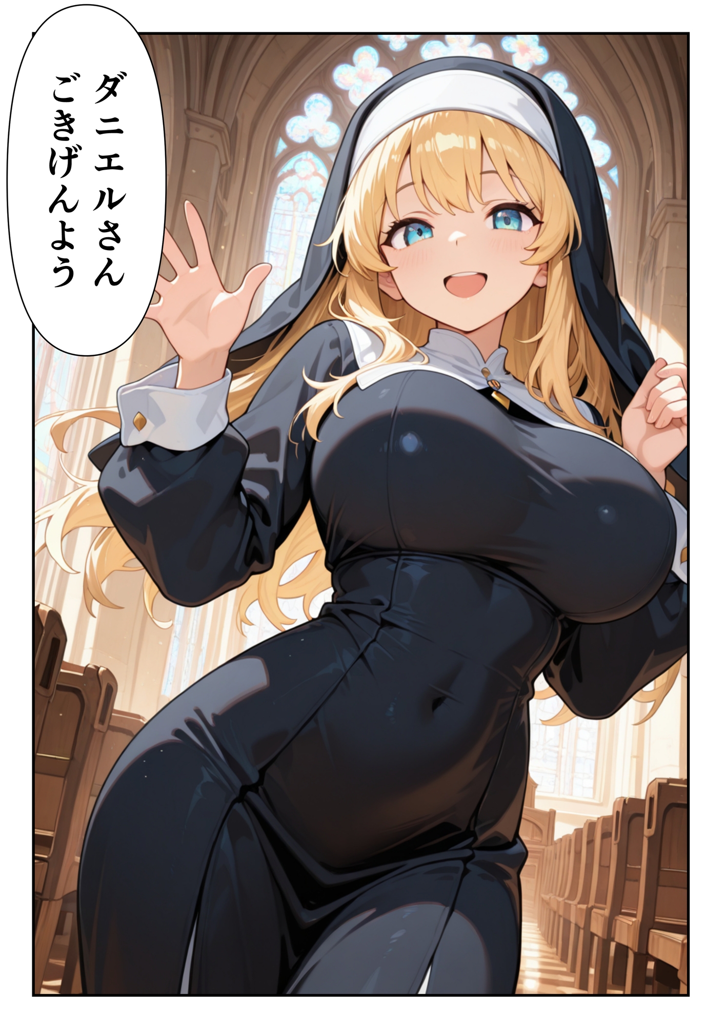 心優しく爆乳なシスターに頼んだらエッチな願いを聞いてくれて
