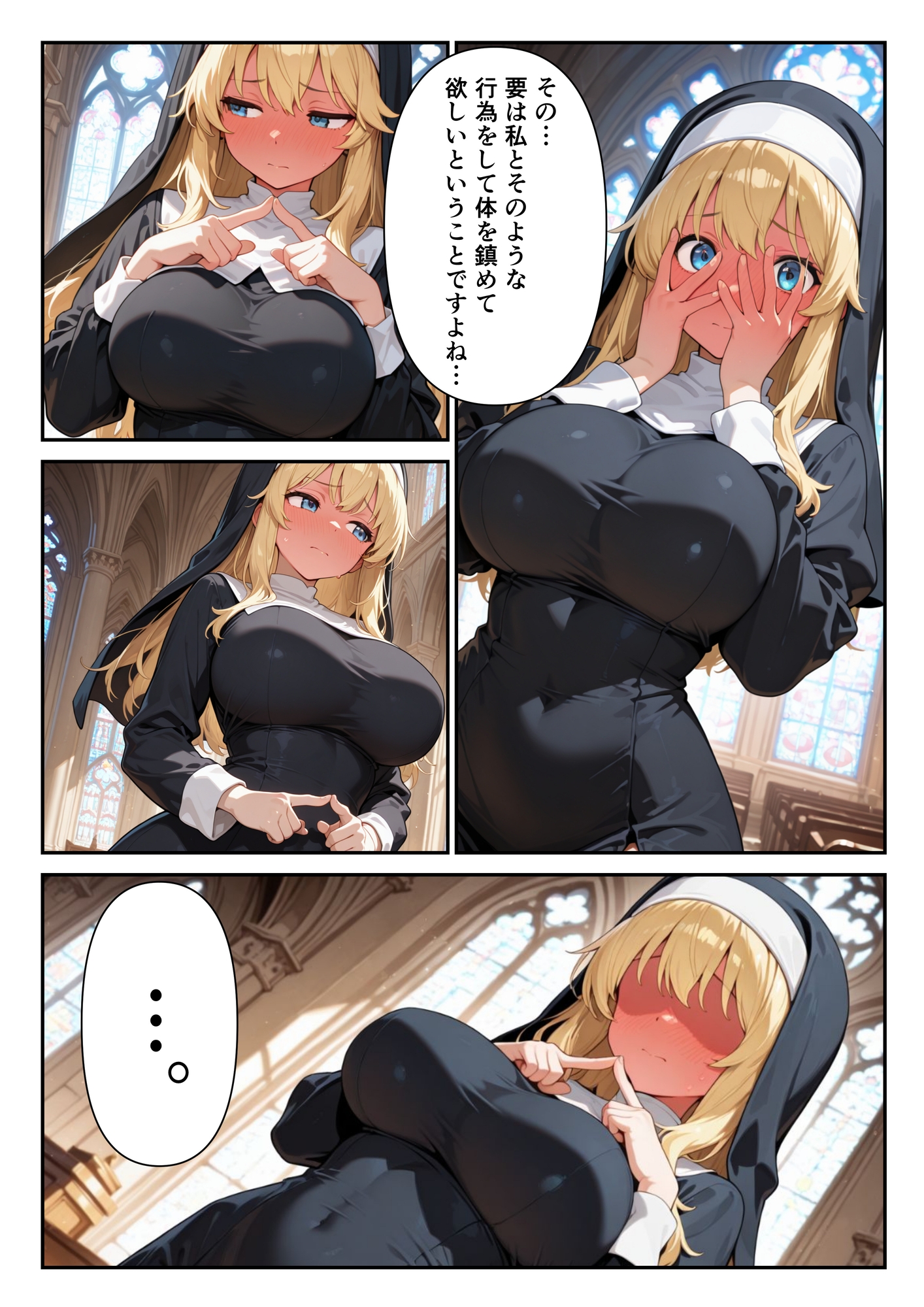 心優しく爆乳なシスターに頼んだらエッチな願いを聞いてくれて