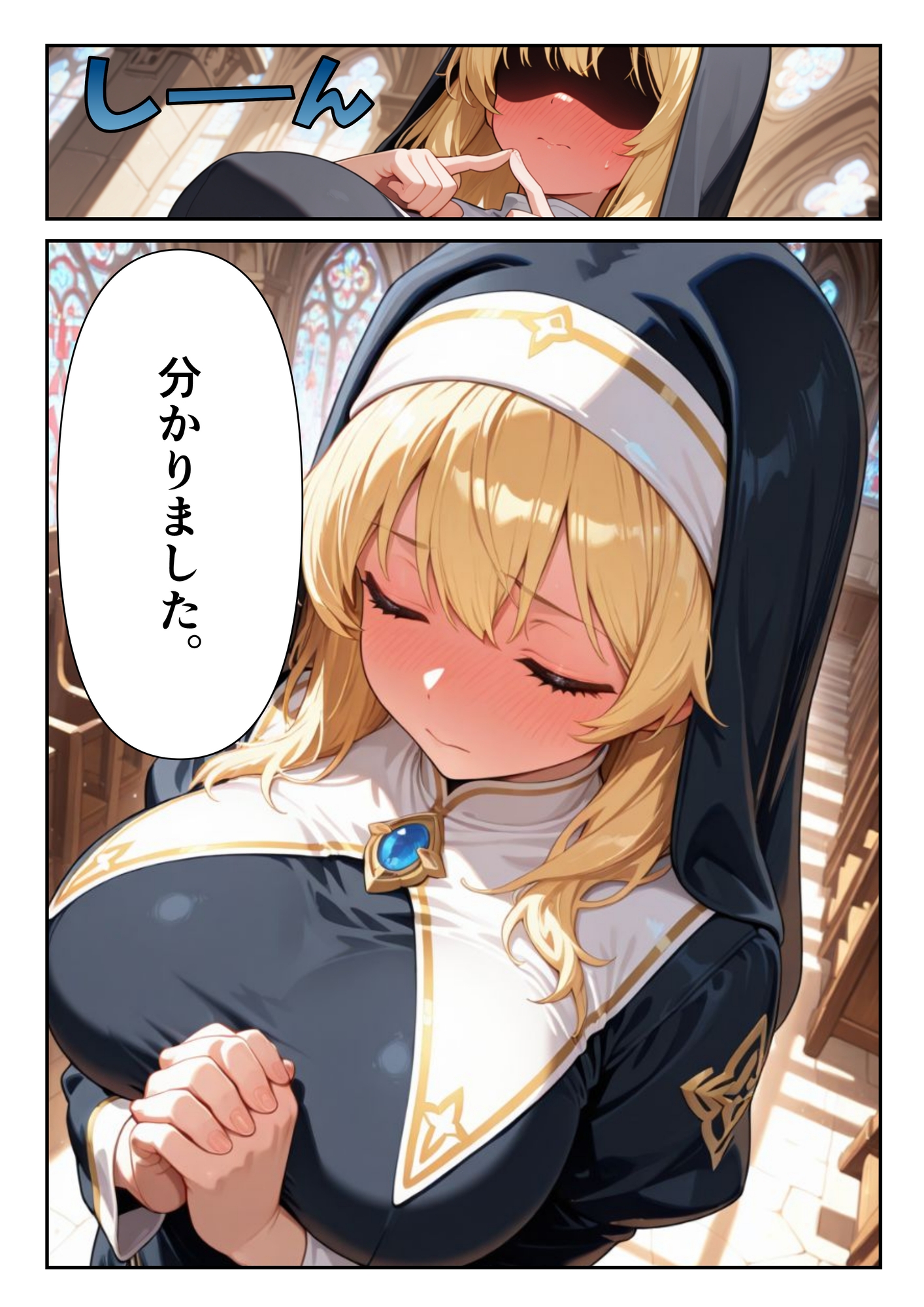 心優しく爆乳なシスターに頼んだらエッチな願いを聞いてくれて