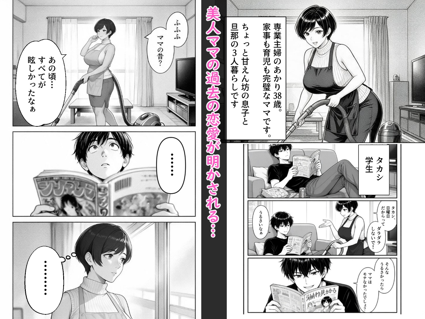 勝気ママの甘い弱点 〜ママの過去へ嫉妬中⁉～