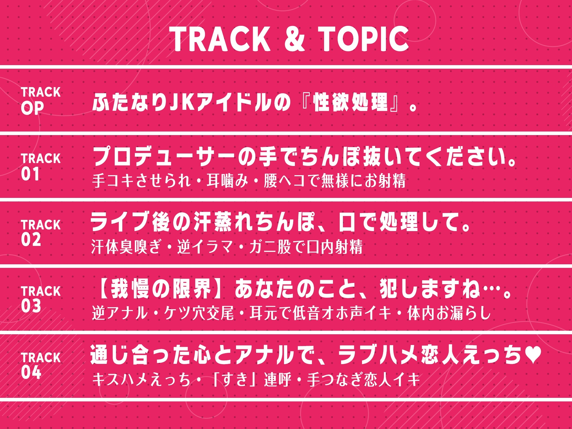 「プロデューサー、さっさと 私のちんぽ 抜いてくれませんか」～ダウナーふたなりアイドルと秘密の『性欲処理係』～【逆レ・逆アナル・逆イラマ】