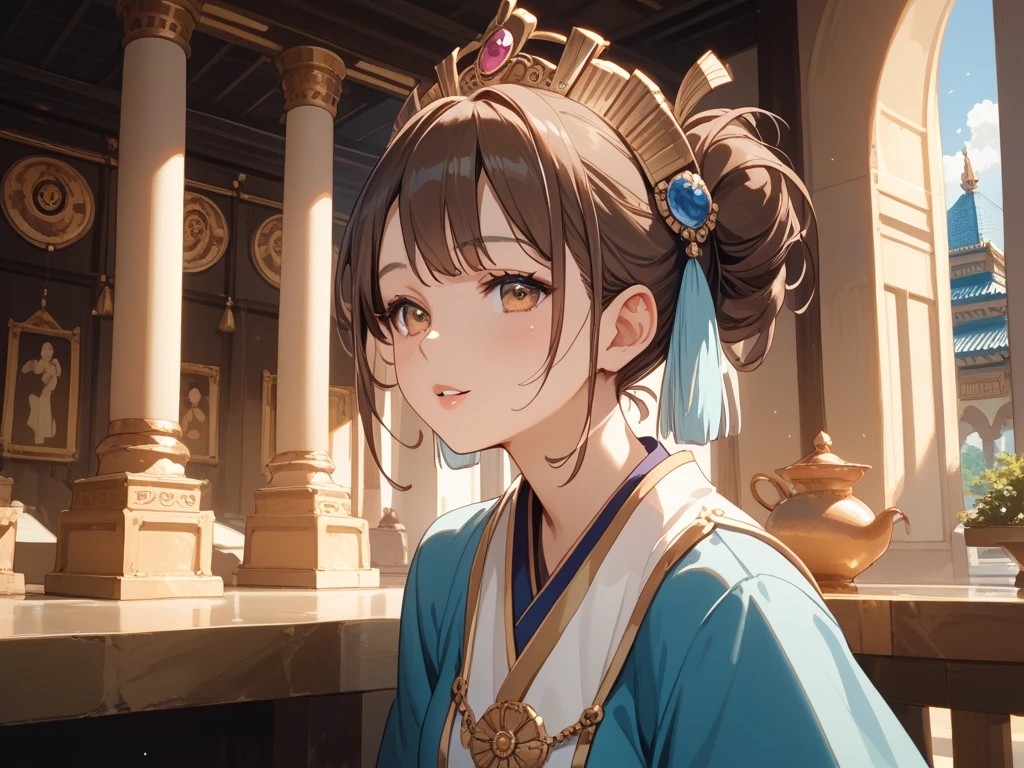 料亭看板娘と水着美女と宮殿を訪れる美女