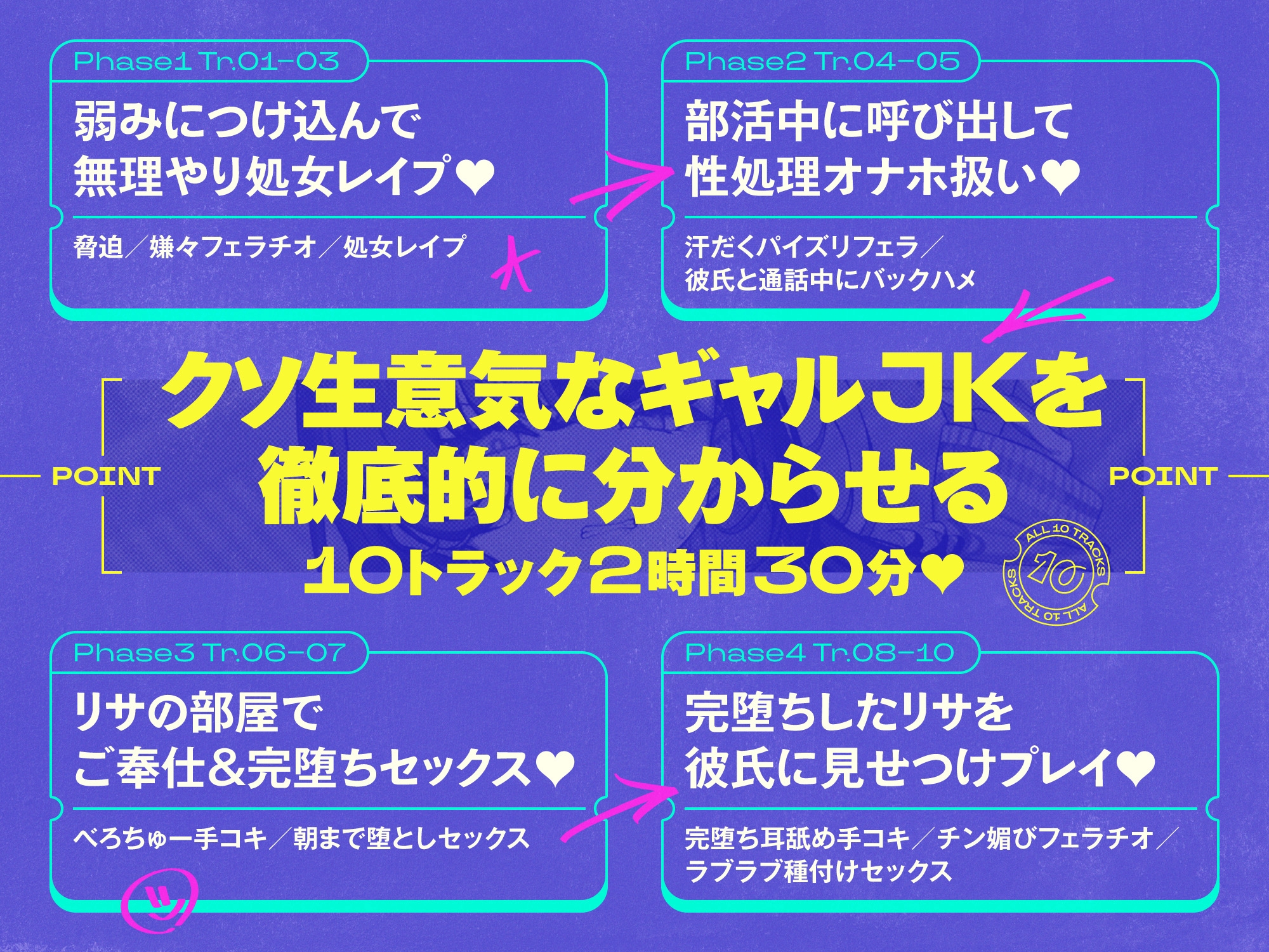 ✅9/28まで限定特典!✅生意気デカ乳ギャルJKがチンカス汚ちんぽなんかに負けるわけない!!【KU100】