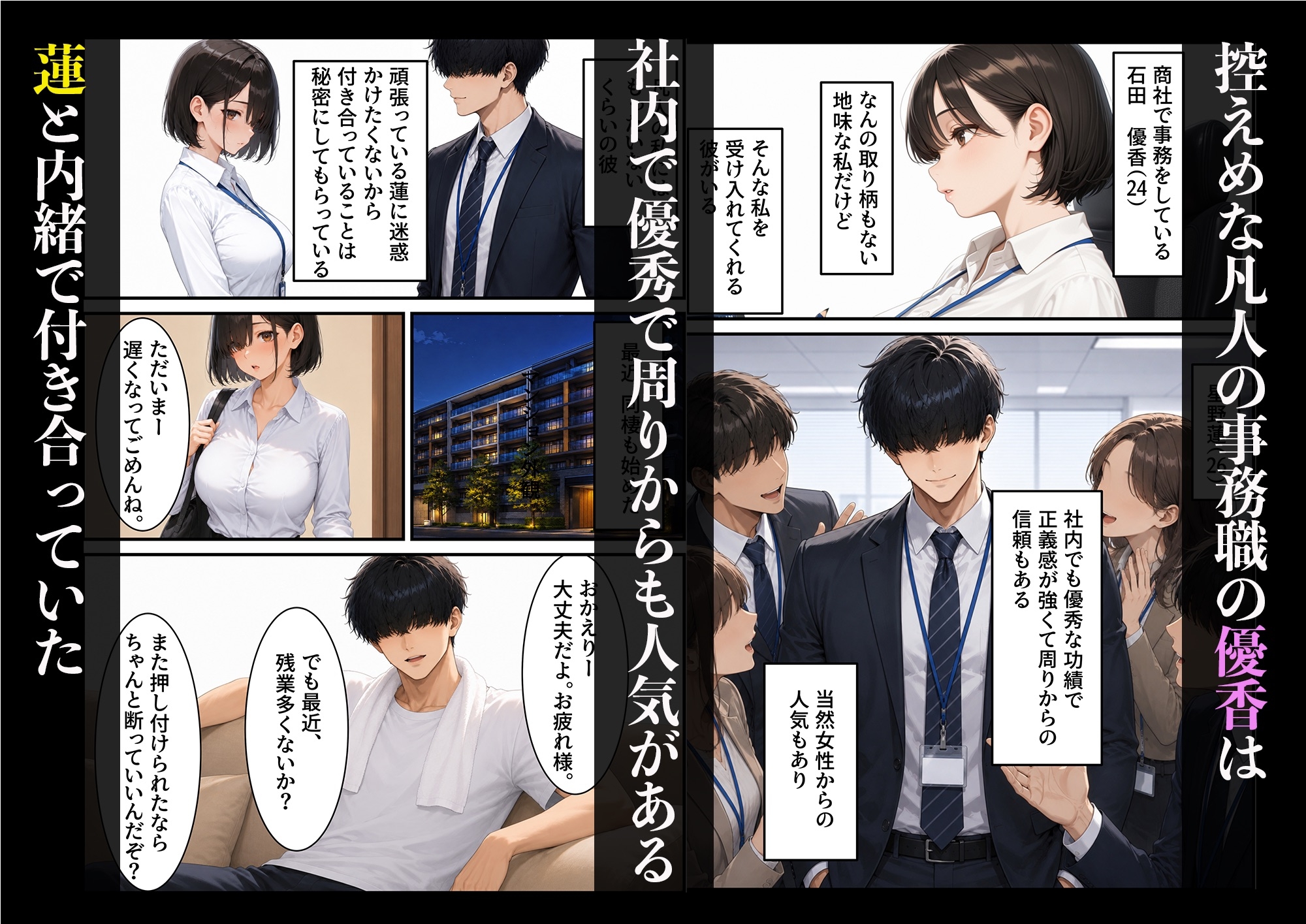 内緒で社内恋愛していた気弱な彼女がキモデブ上司からNTR肉便器になっていた話