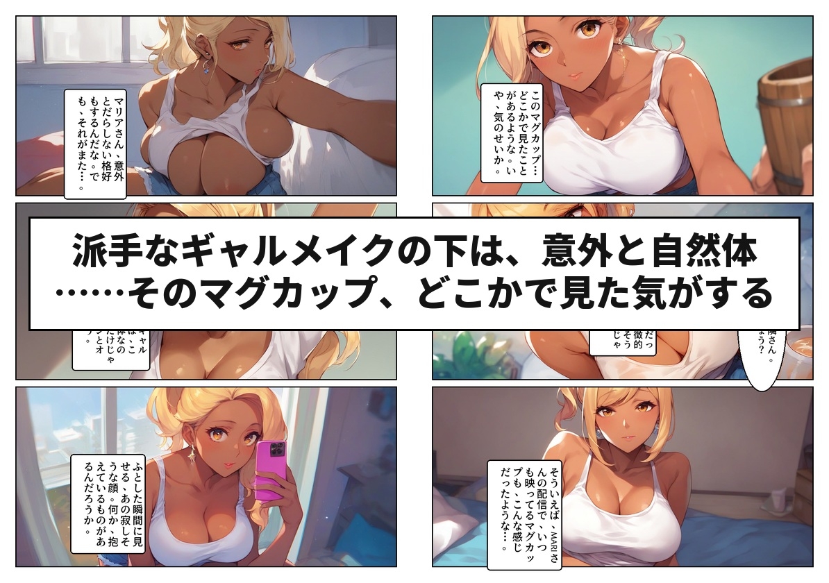 顔出しNGの推し配信者の正体が隣の黒ギャルお姉さんで毎晩中出しセックスする関係になった話