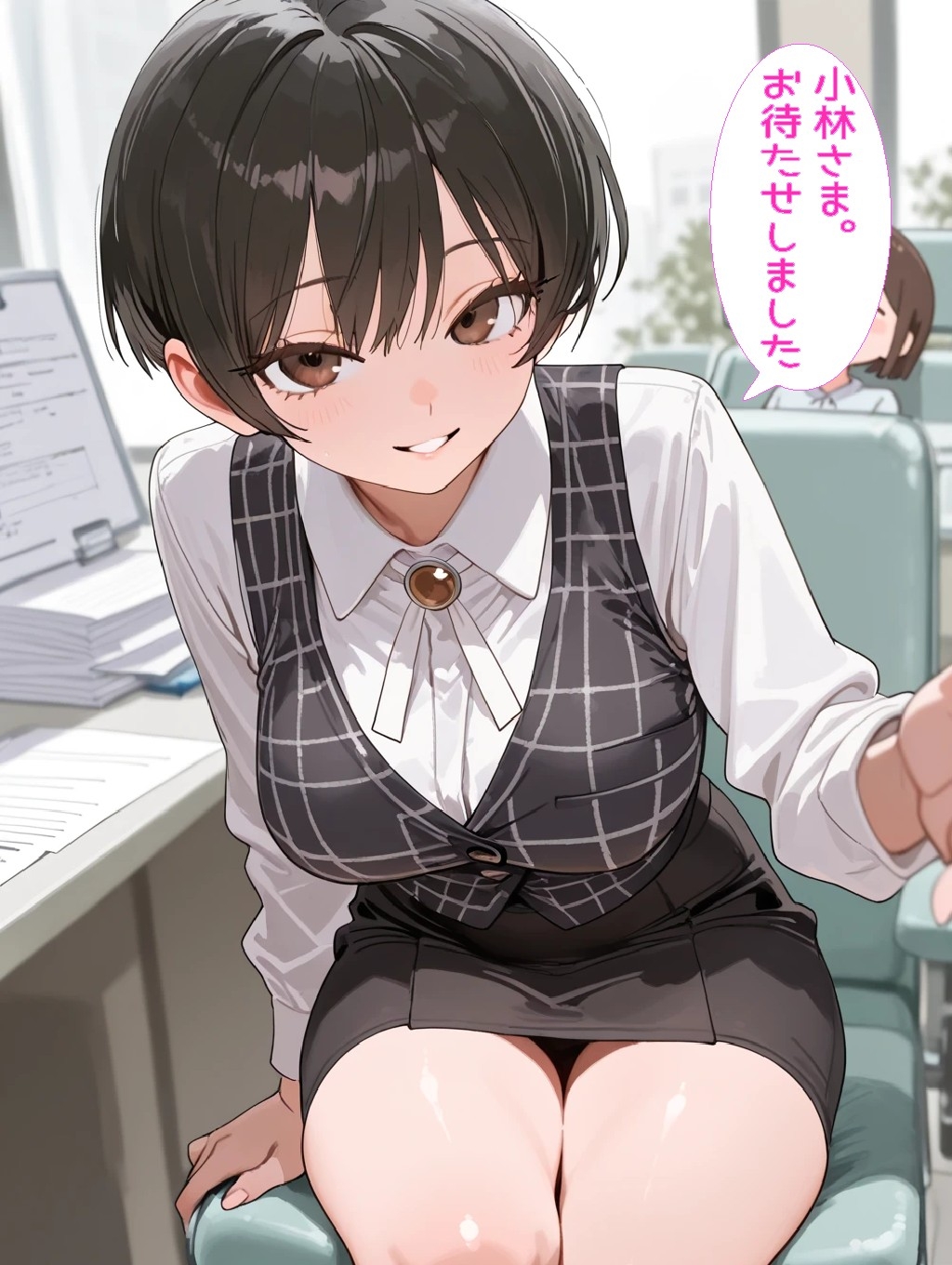 医療事務の胡桃さん