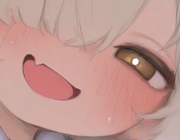 【高画質・縦長】「No♡」と笑う、淫らな少女の足裏。── 透け感ストッキング越しに伝わる“熱”と、油絵調の質感が魅せるPOV一枚。