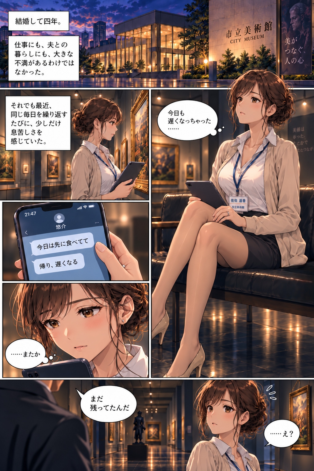 美術館の境界線