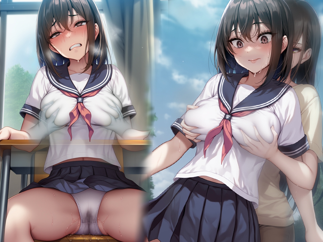 『レズ幽霊に取り憑かれ、日常全てで愛撫されて焦らし抜かれ、イカされまくった女子○生』原作&音声版セット