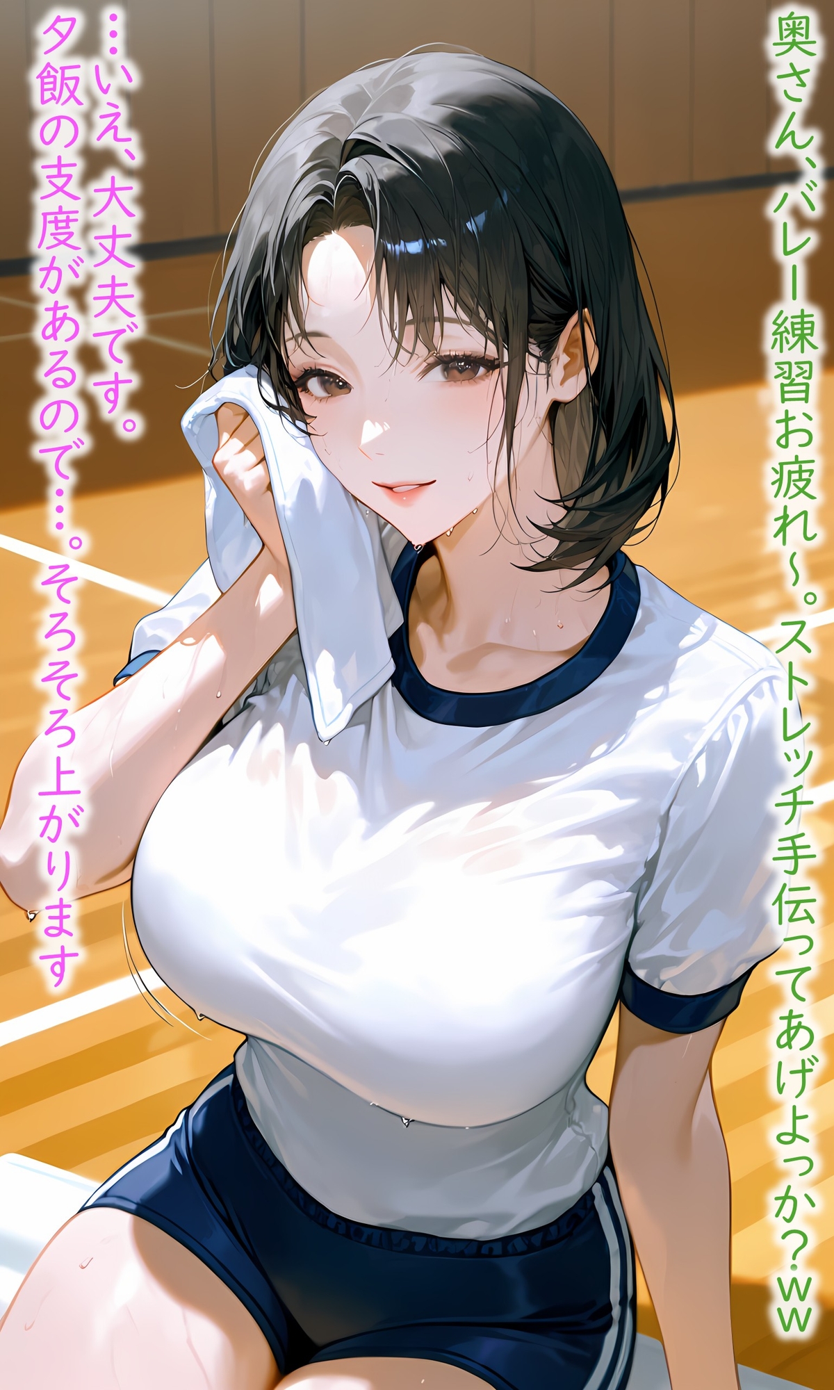 巨乳人妻が1コマで堕ちる！！夫よりイイ絶倫ちんぽで即堕ち中出し2コマ
