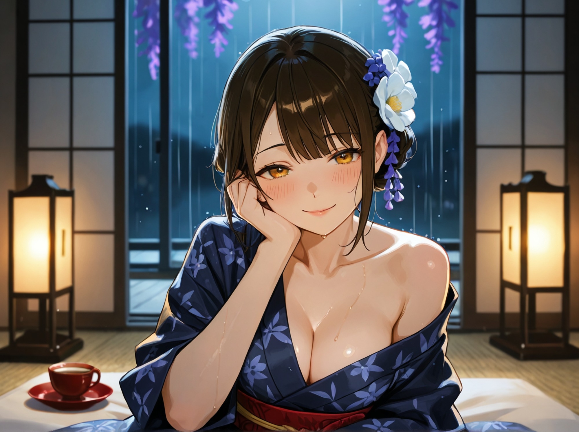 【看板娘×ひざまくら】あやかの湯宿ささやき日記 第十九夜 雨音の耳かき【耳かき・添い寝・囁きASMR】